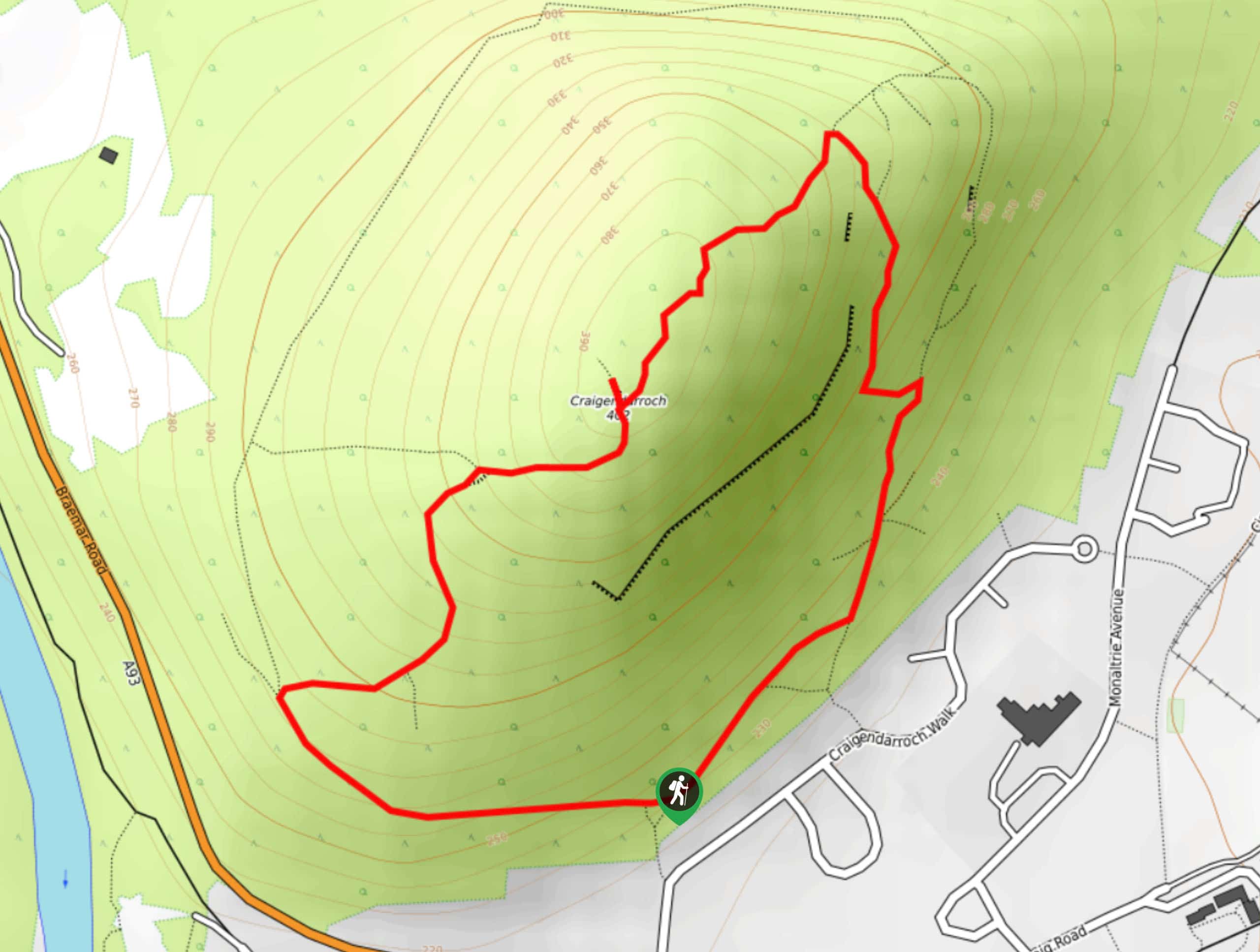Craigendarroch Summit Trail Map