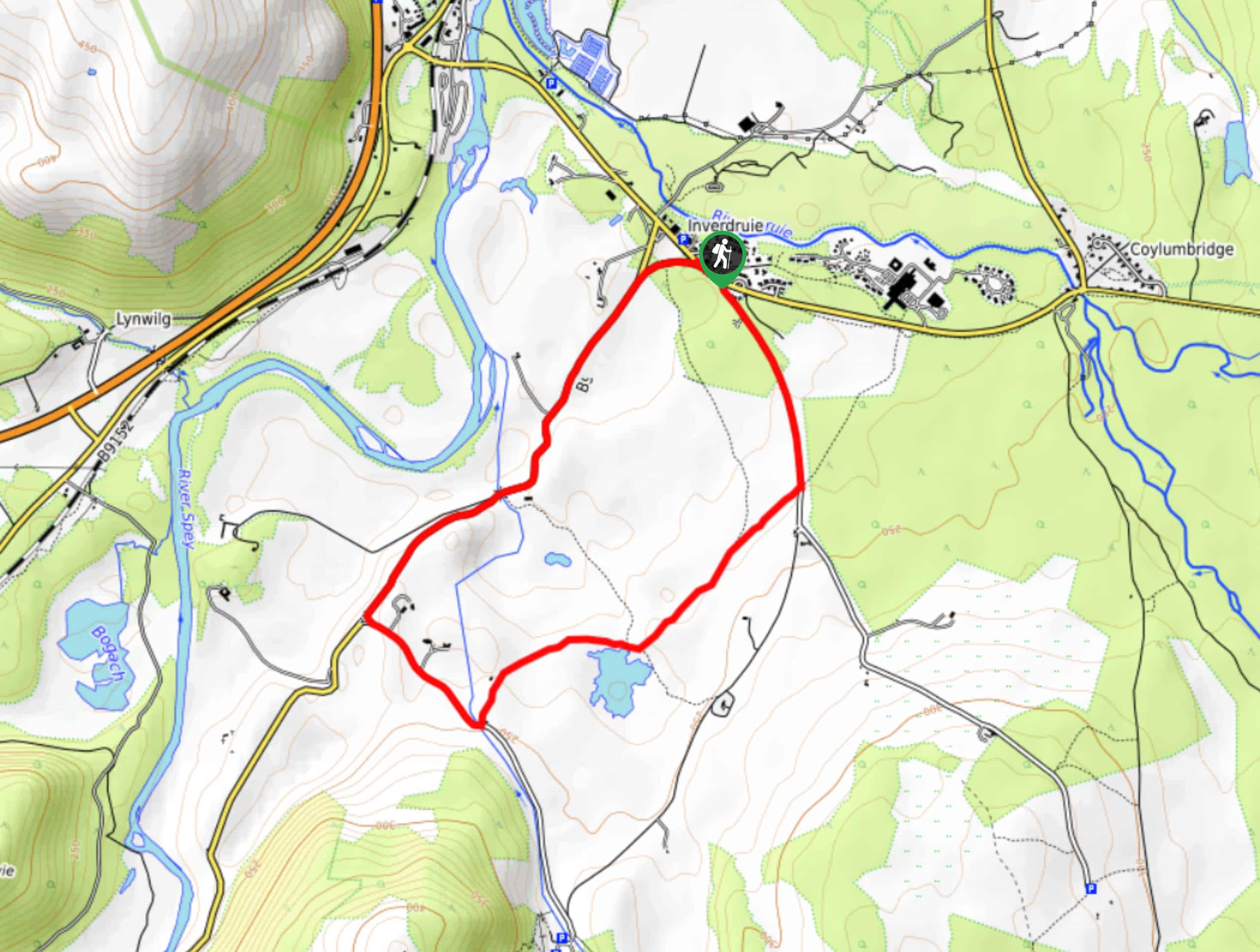 Lochan Mor Walk Map