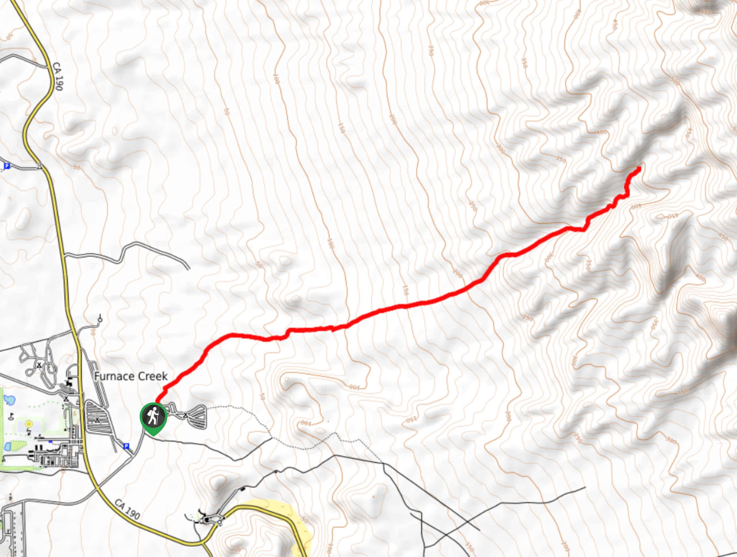 Funeral Canyon Trail Map