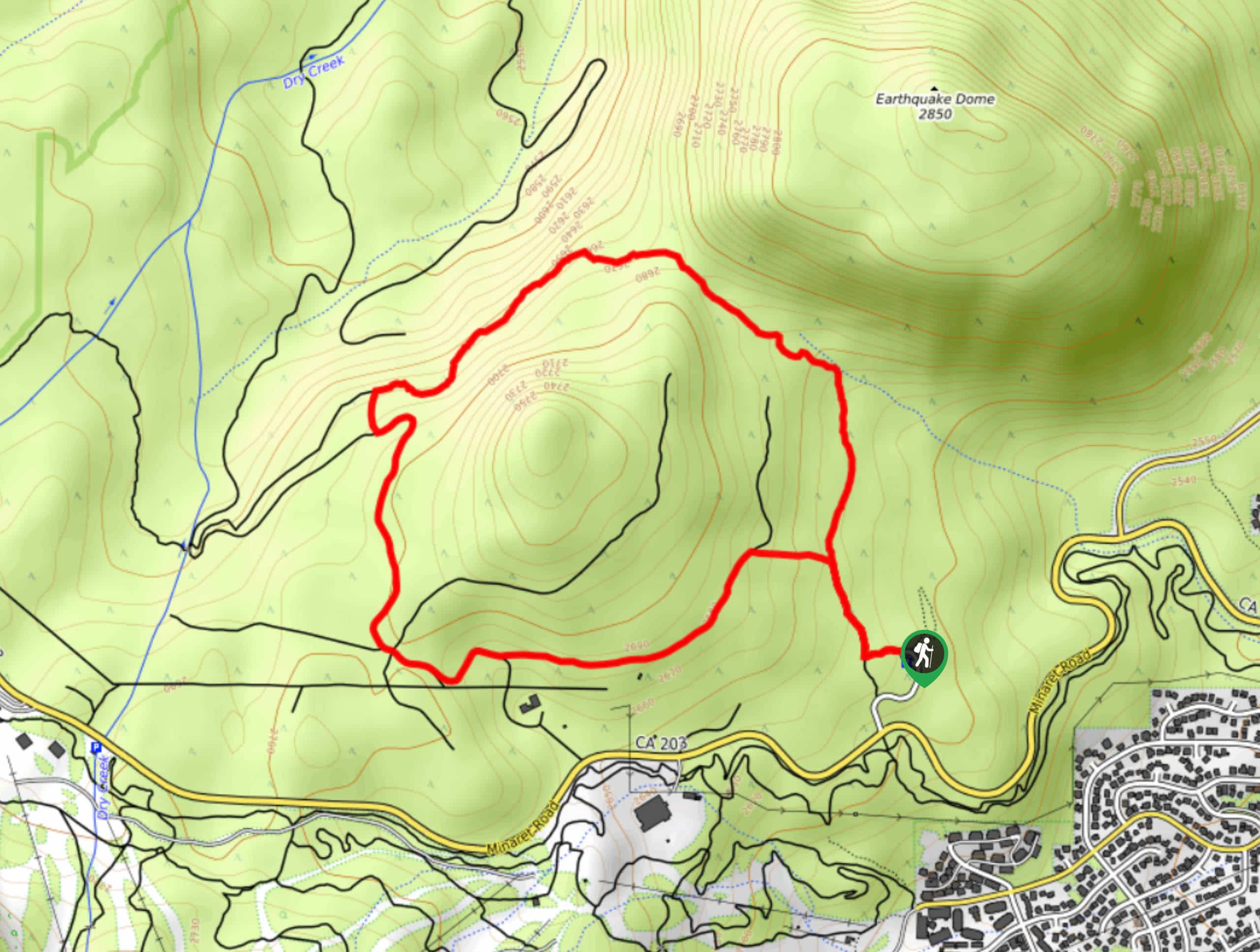 Mountain View and 3S89 Road Loop Map