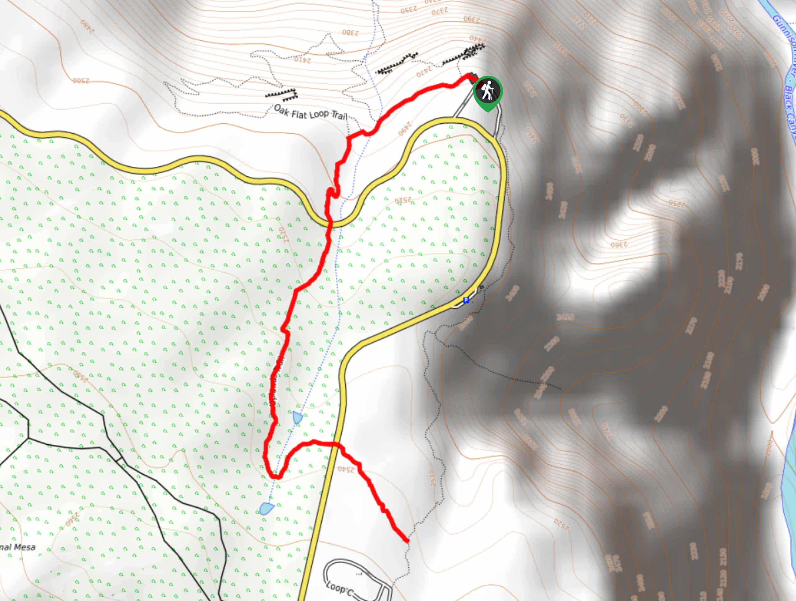 Uplands Trail Hike Map