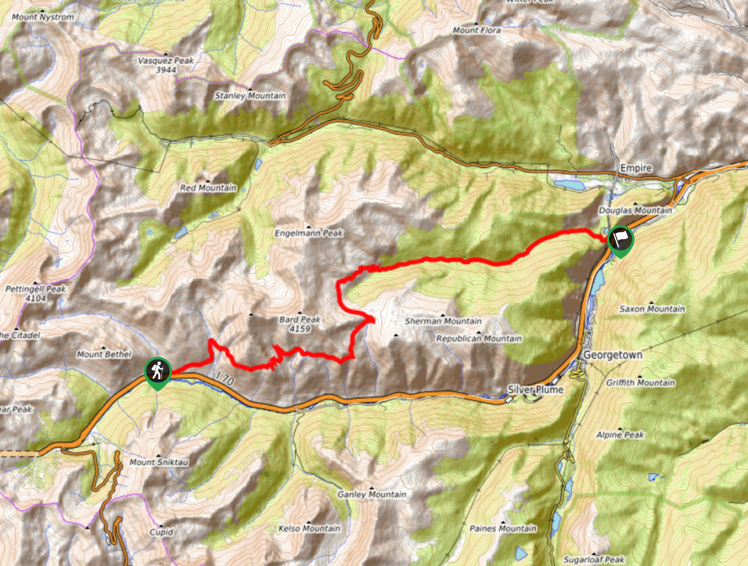 Bard Creek Trail Map