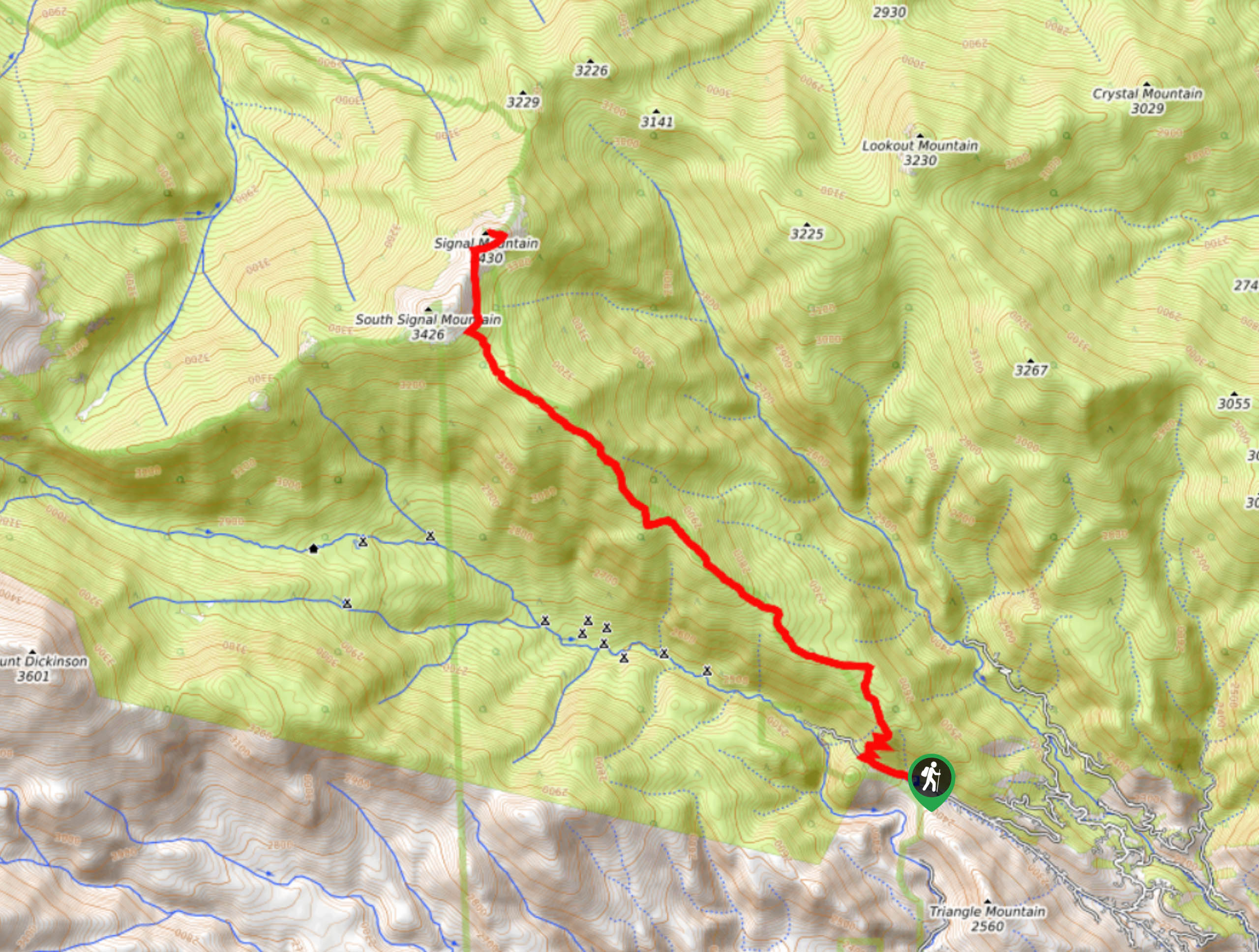 Bulwark Ridge Trail Map