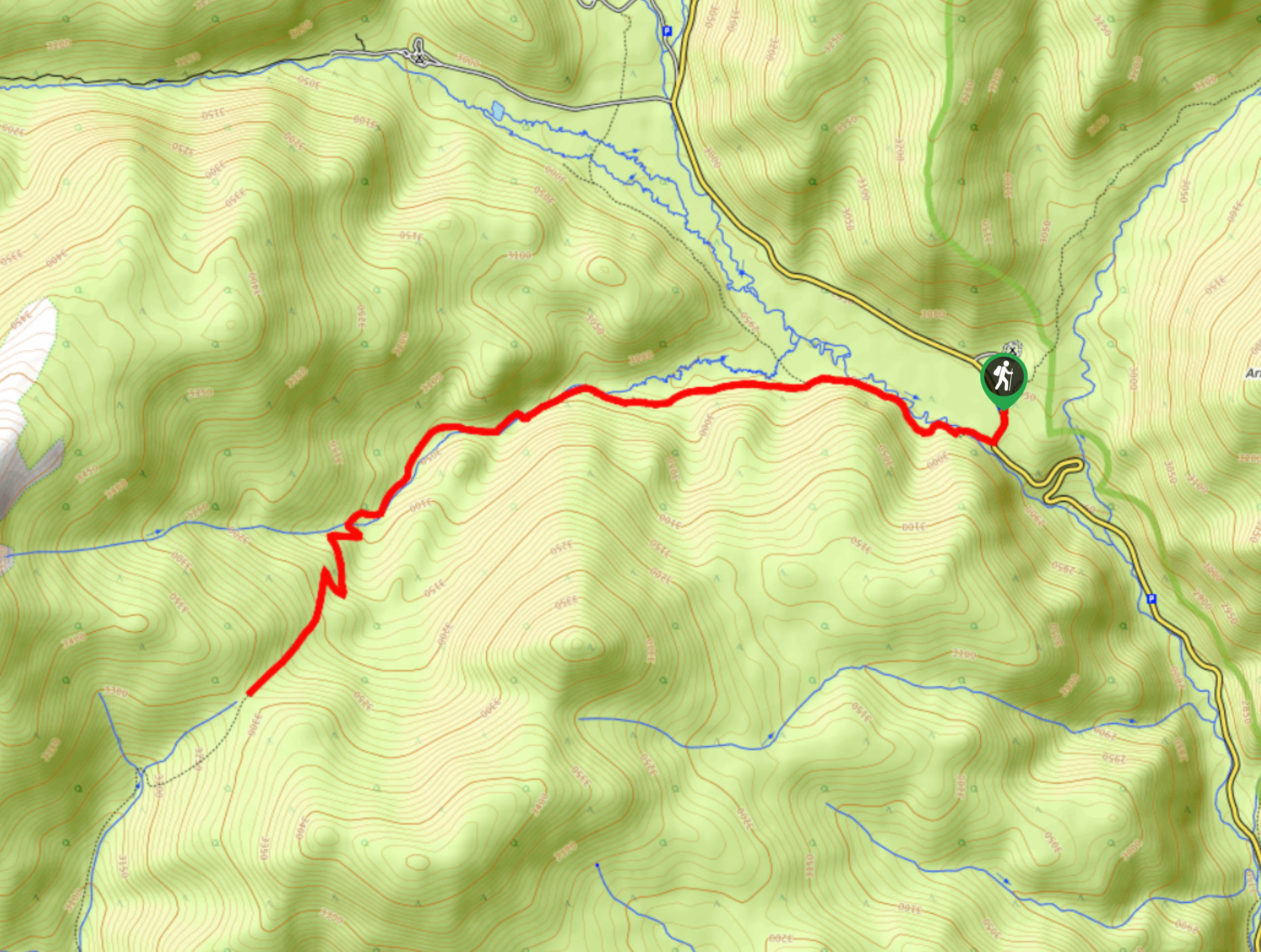 Burning Bear Trail Map