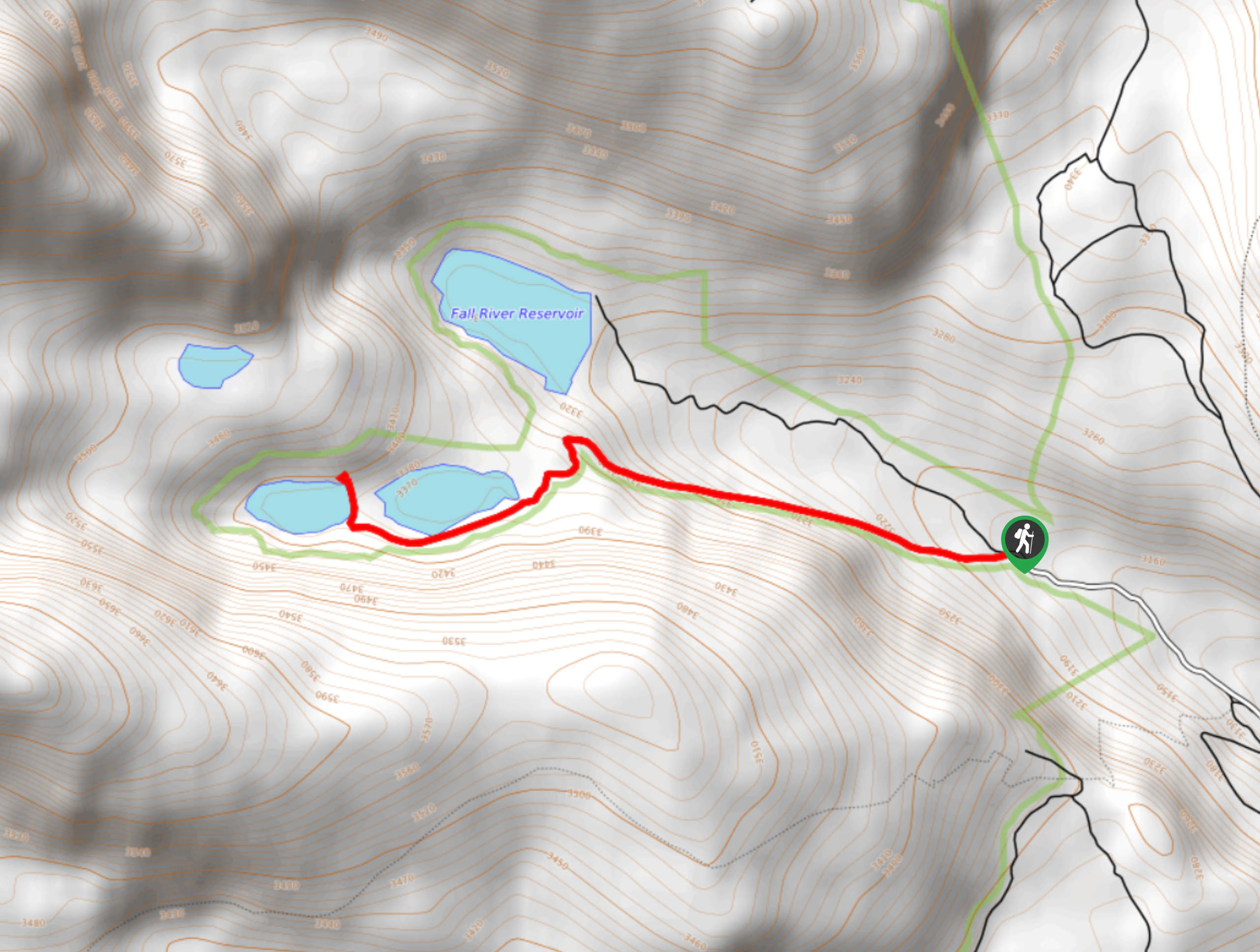 Chinns Lake Hike Map