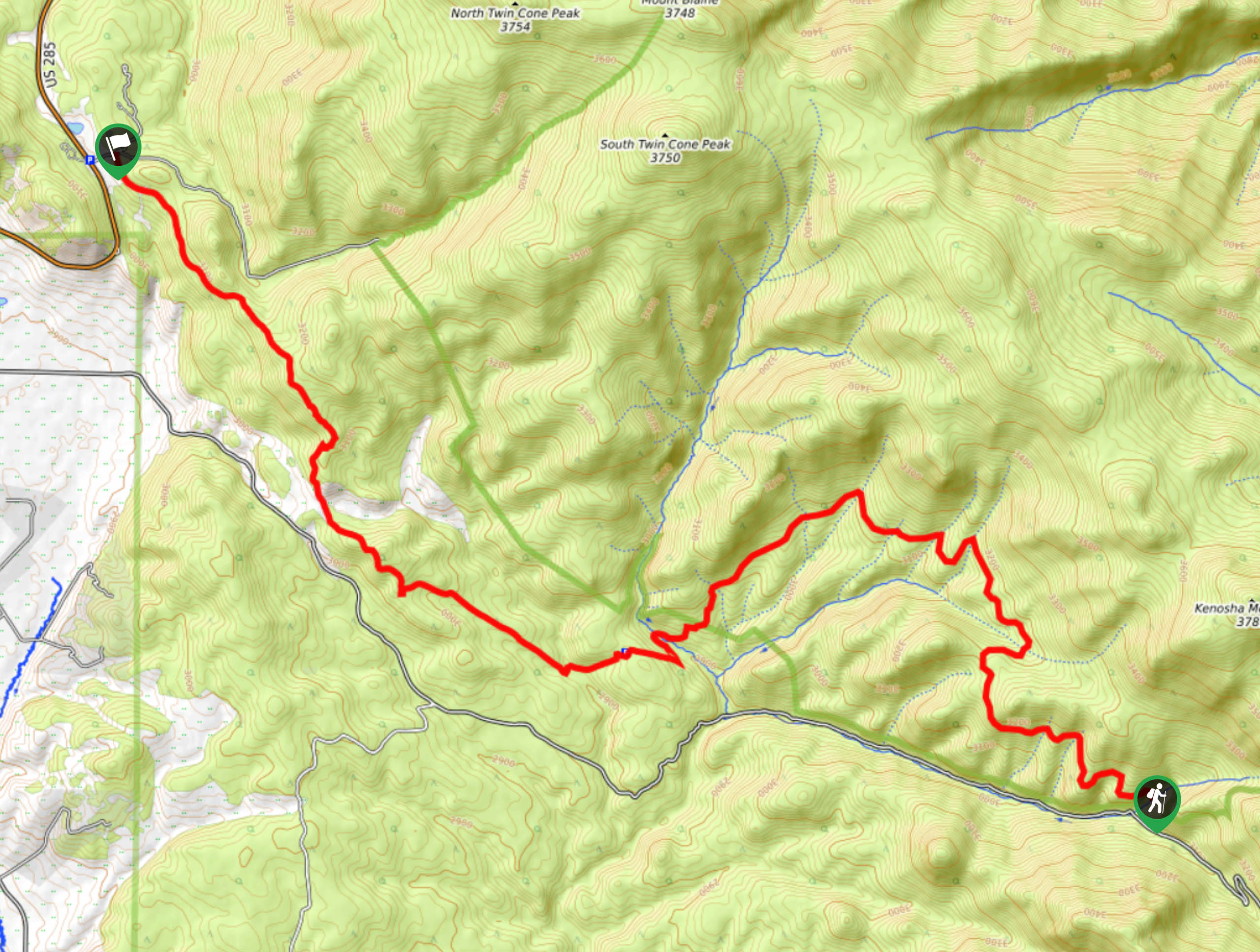 Colorado Trail Segment 5 Map