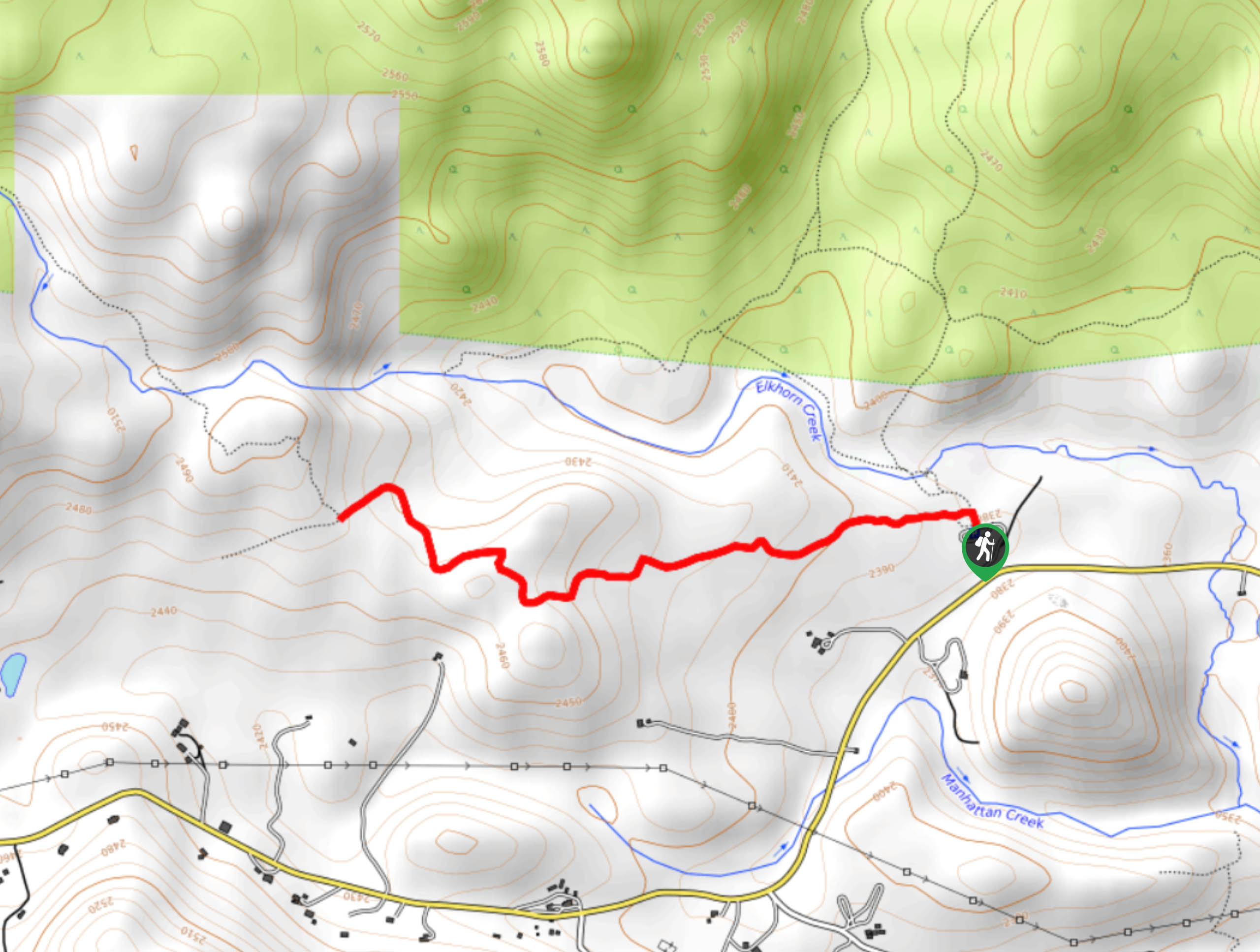 Elkhorn Creek Trail Map