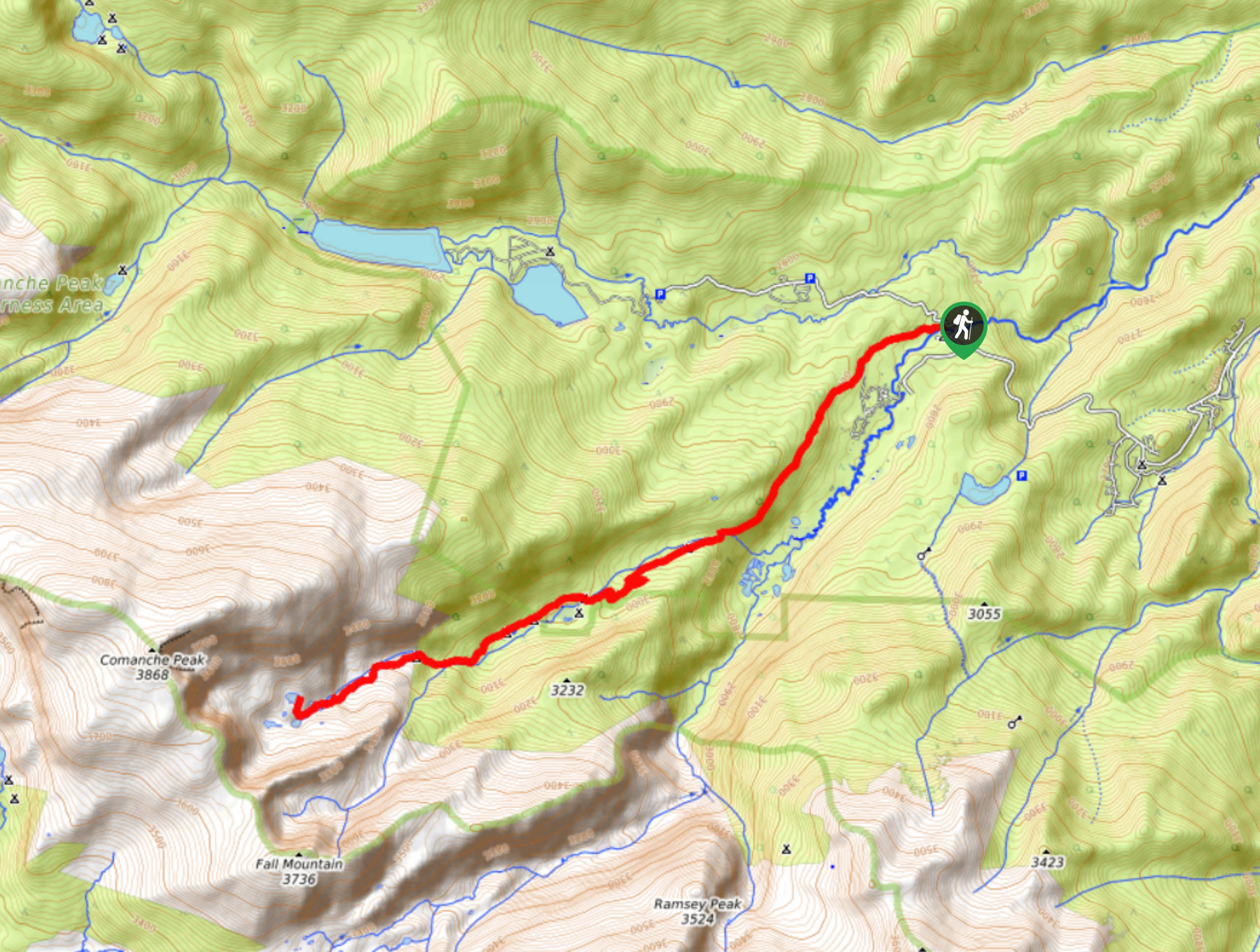 Emmaline Lake Trail Map