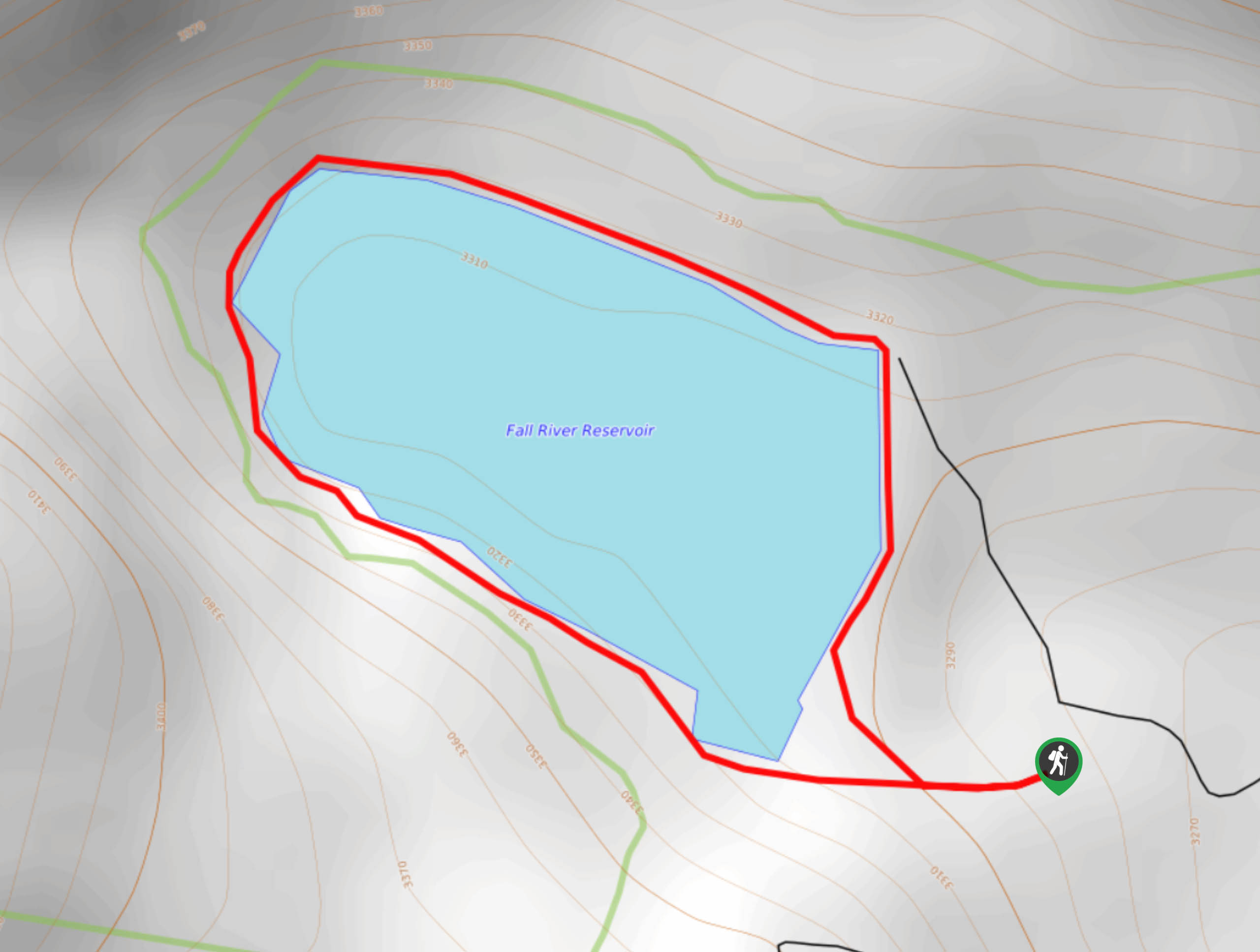 Fall River Lake Trail Map