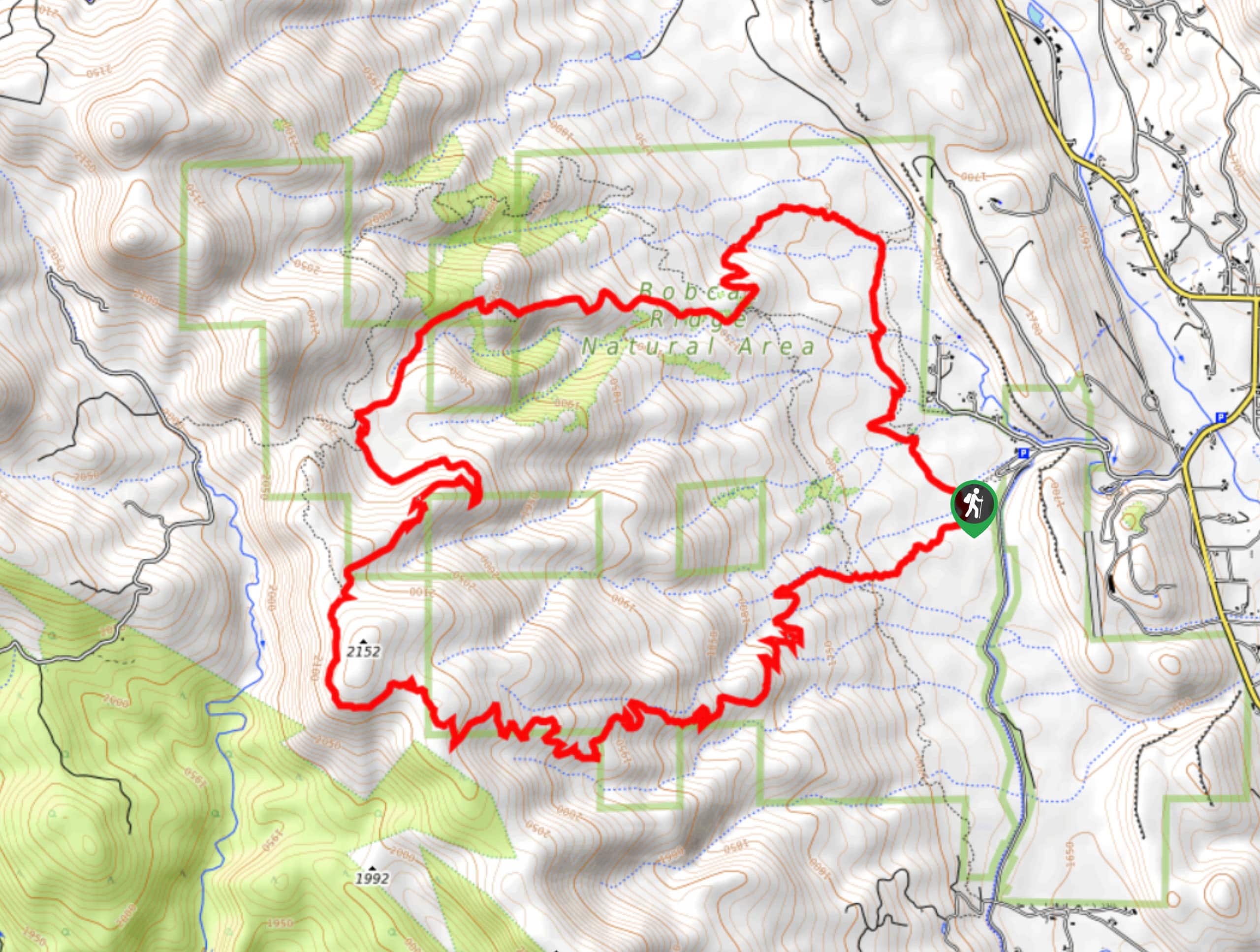 Ginny and Valley Loop Trail Map