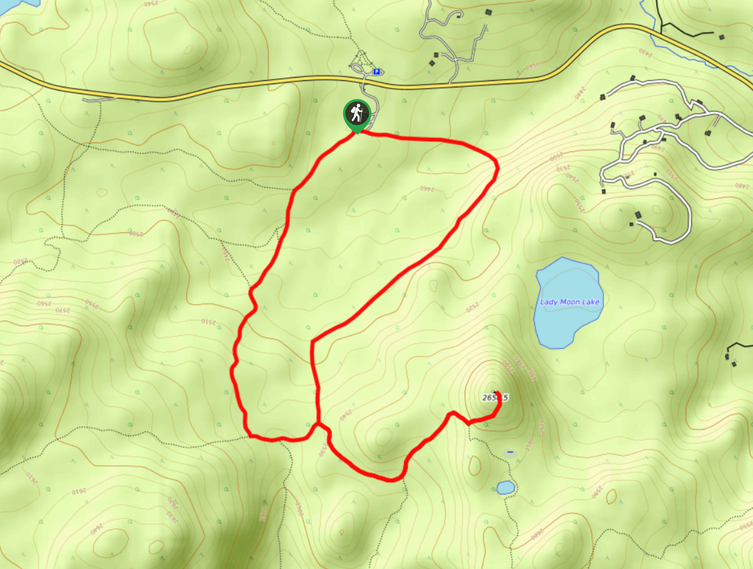 Granite Ridge Ranked Peak Hike Map