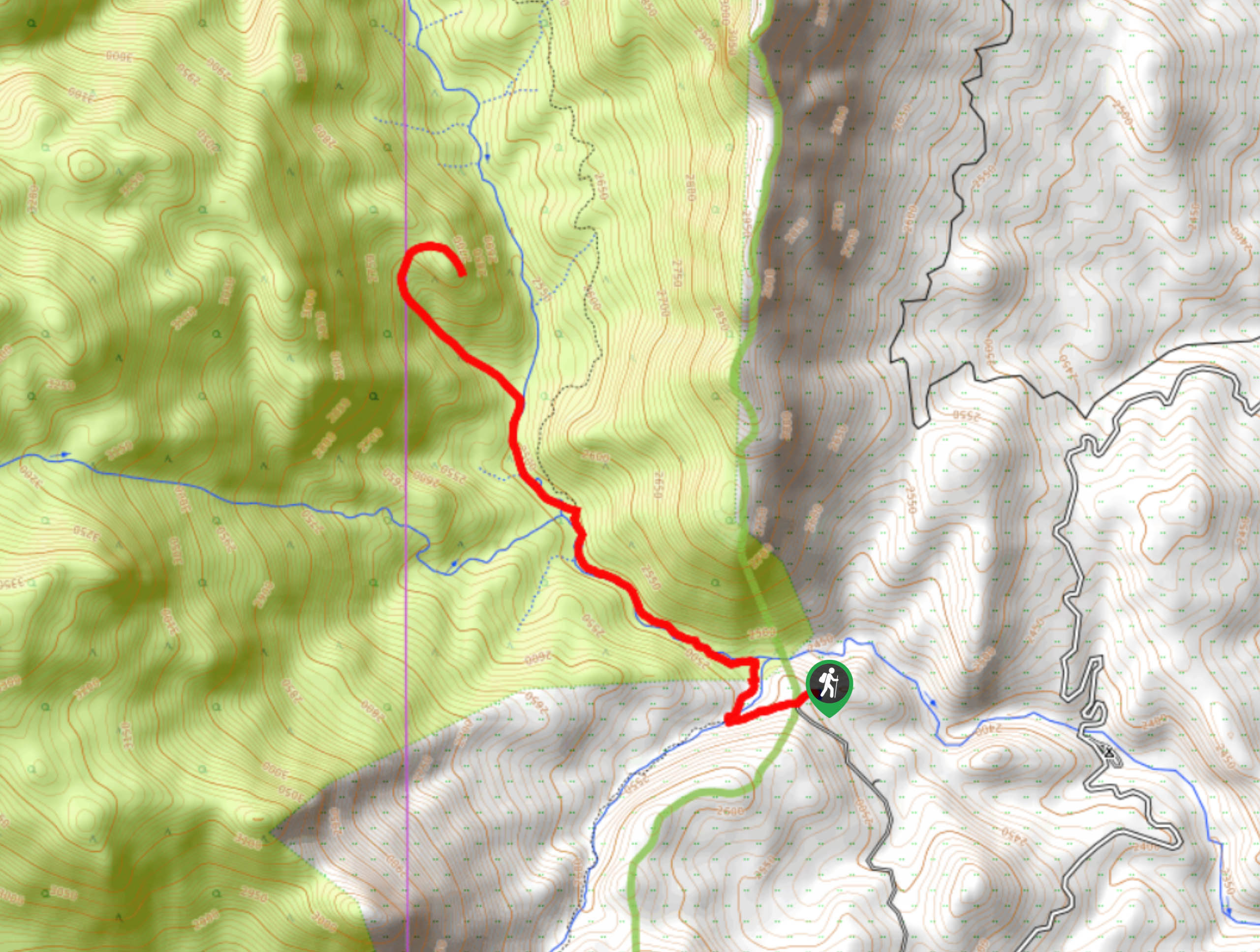 Harmonica Arch Trail Map