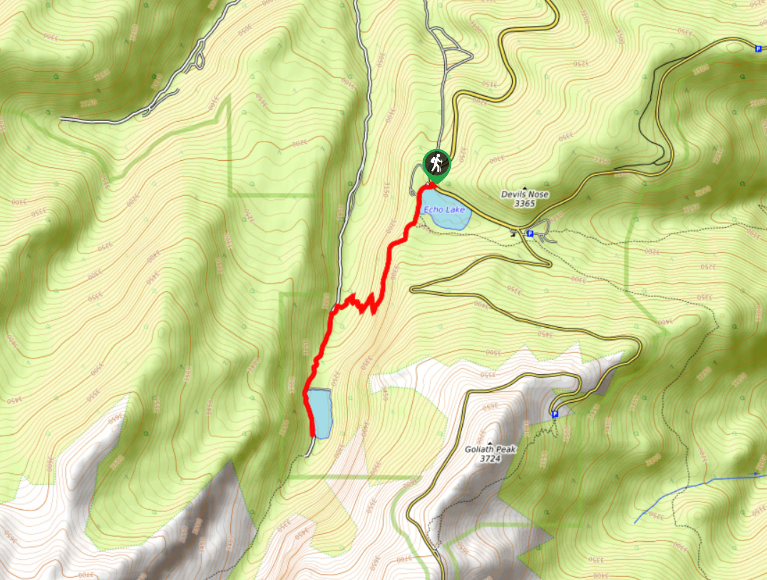 Idaho Springs Hike Map