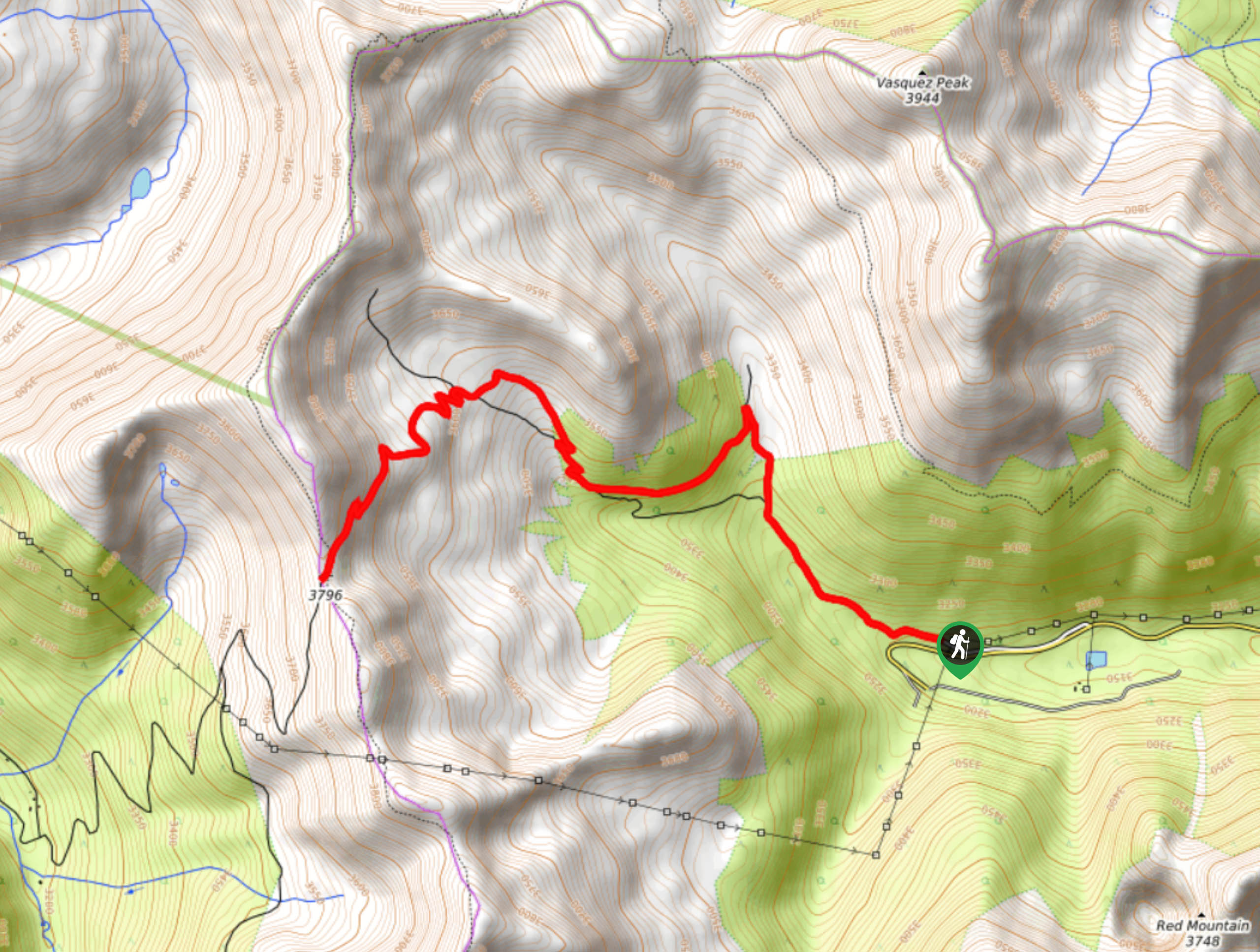 Jones Pass Hike Map