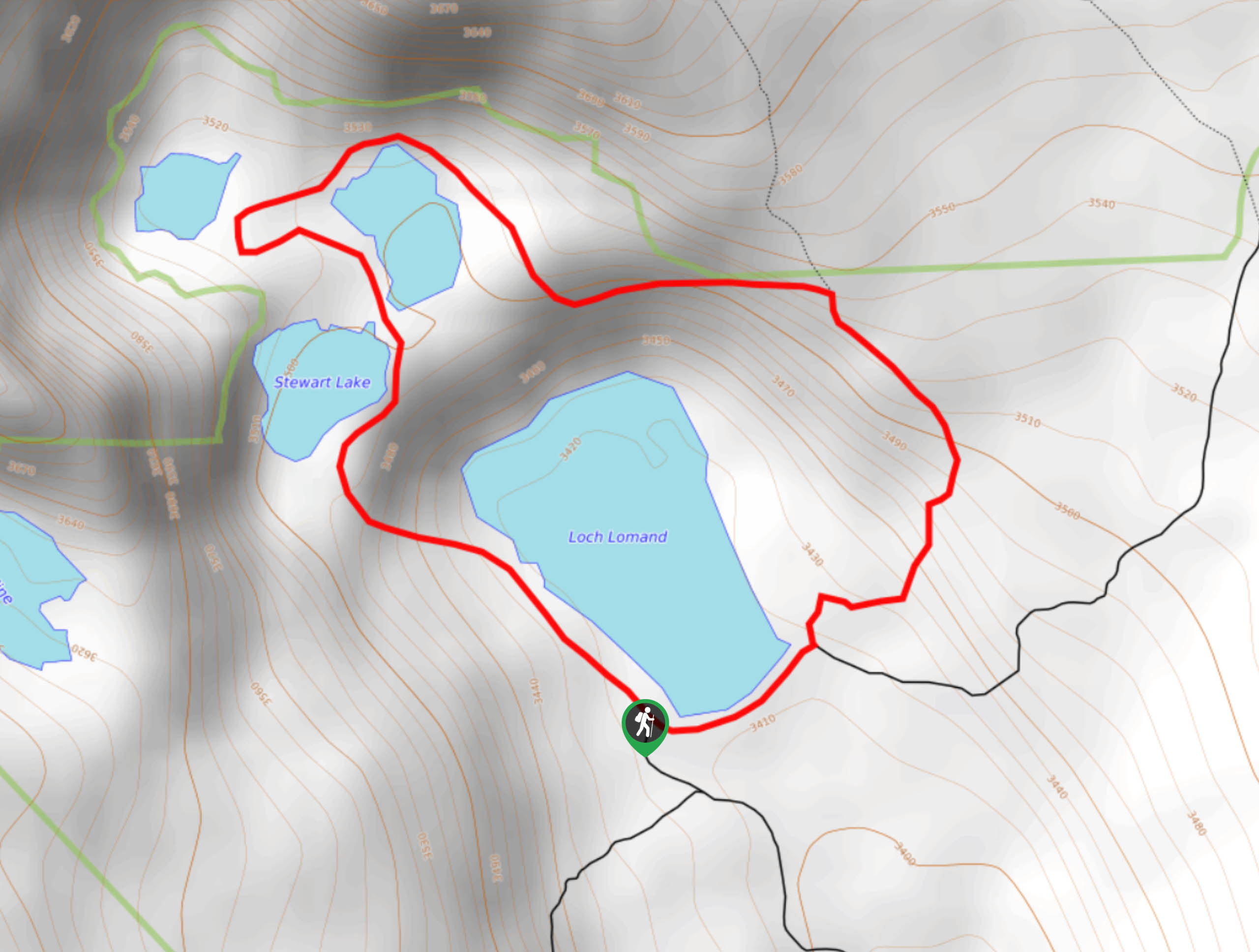 Loch Lomond Loop Trail Map