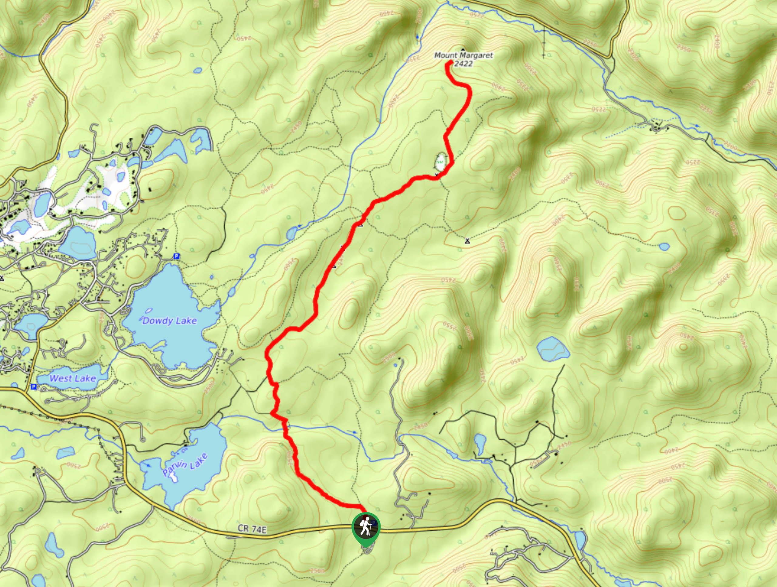 Mount Margaret Trail Map
