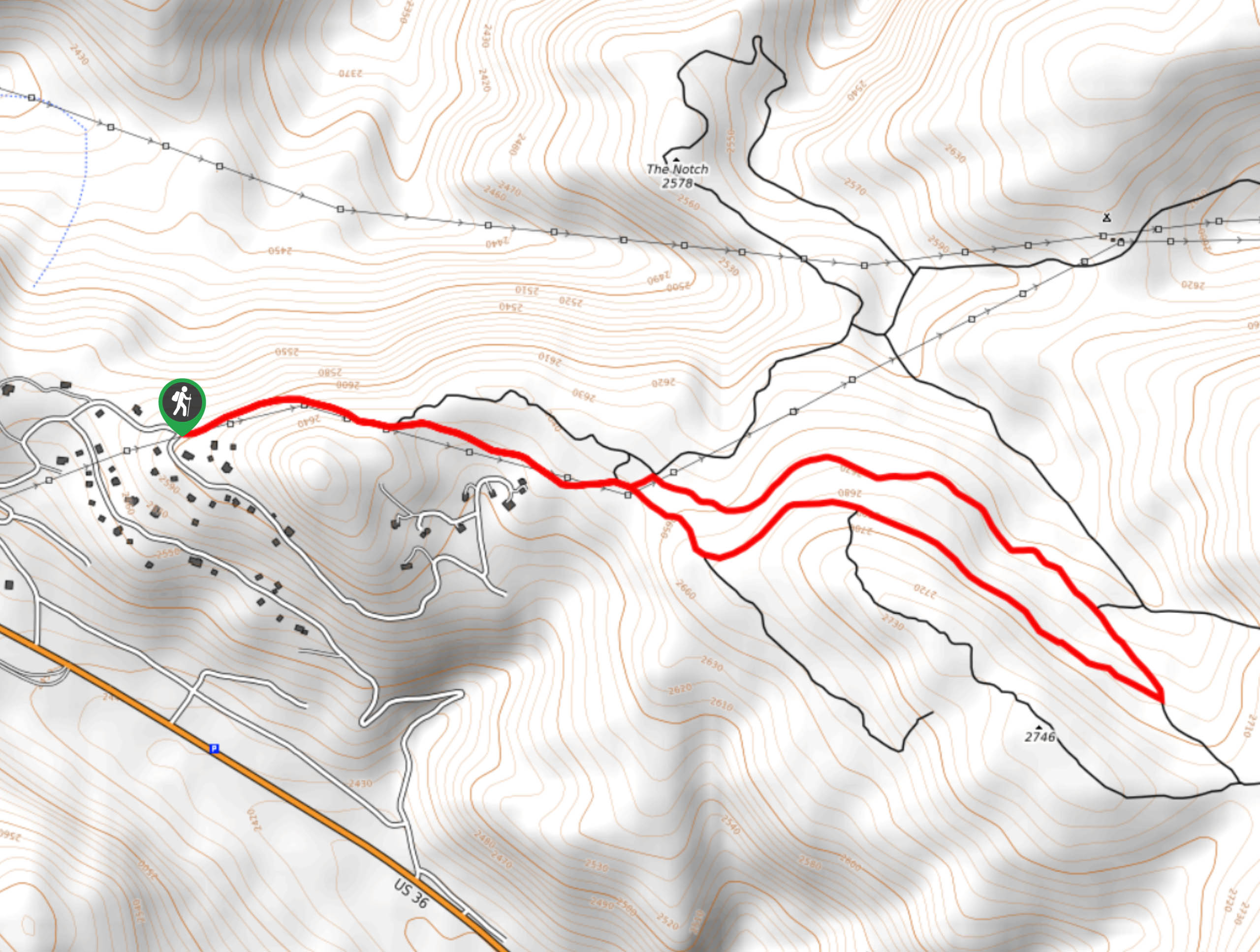 Pole Hill Hike Map
