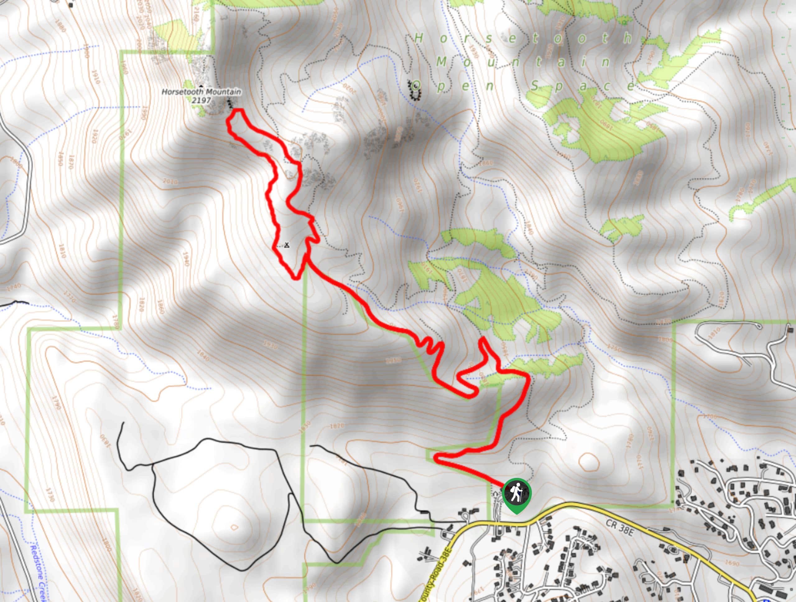 South Ridge and Audra Culver Hike Map