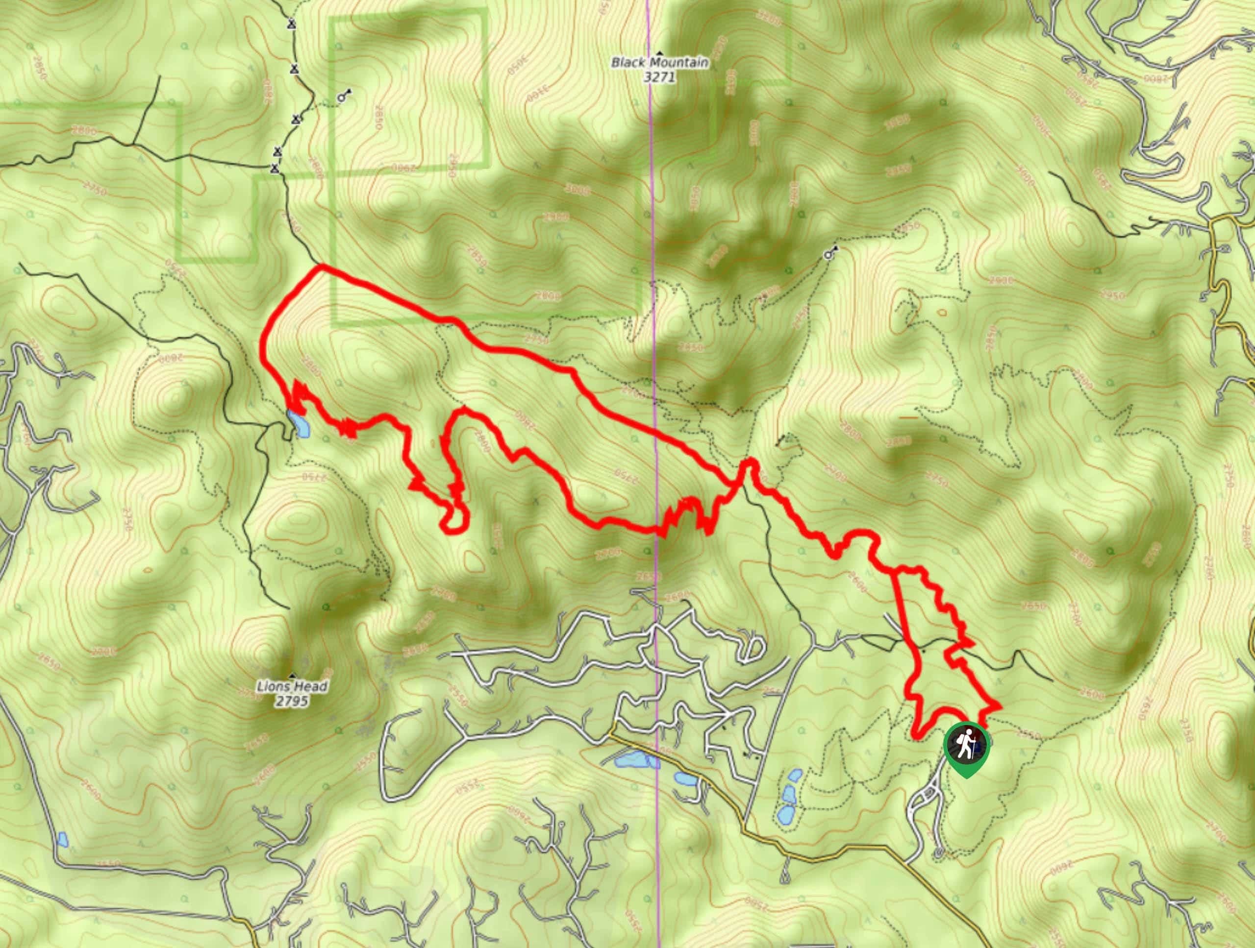 Staunton Ranch and Bugling Elk Hike Map