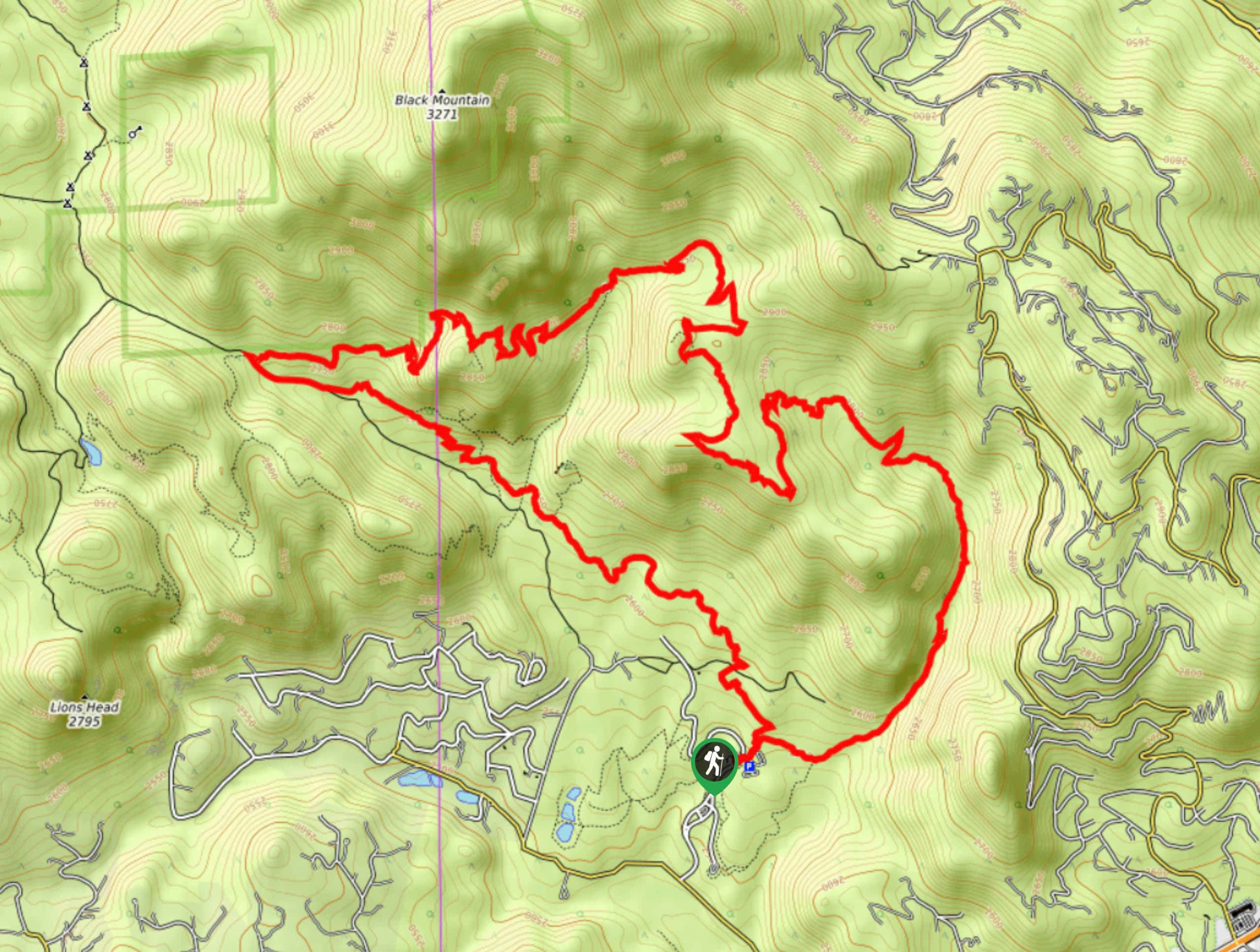 Staunton Ranch to Mason Creek Hike Map