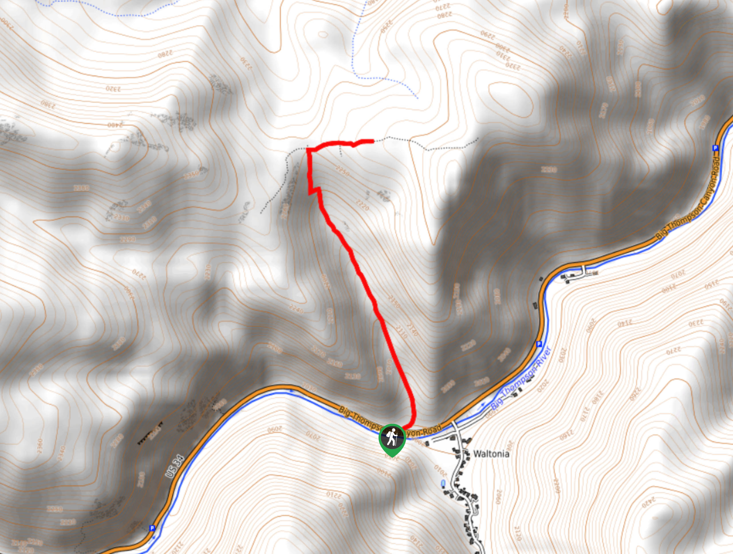 Sullivan Gulch Trail Map