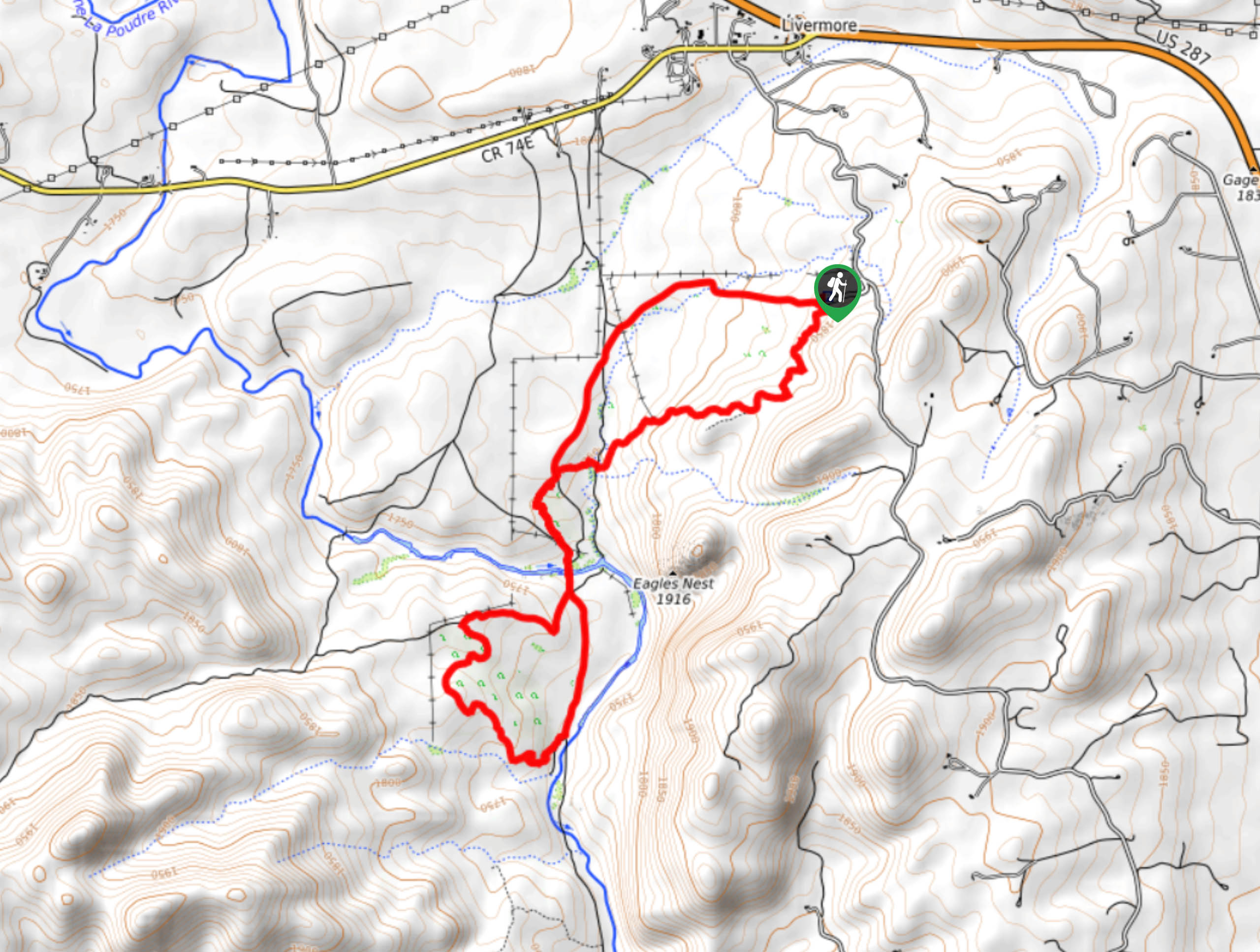 Triple Bar and OT Trail Map