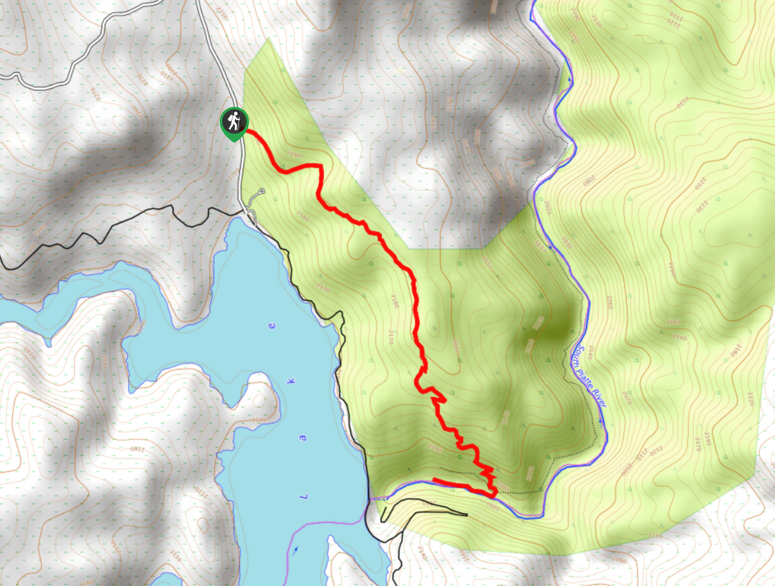 Upper Cheesman Canyon Trail Map