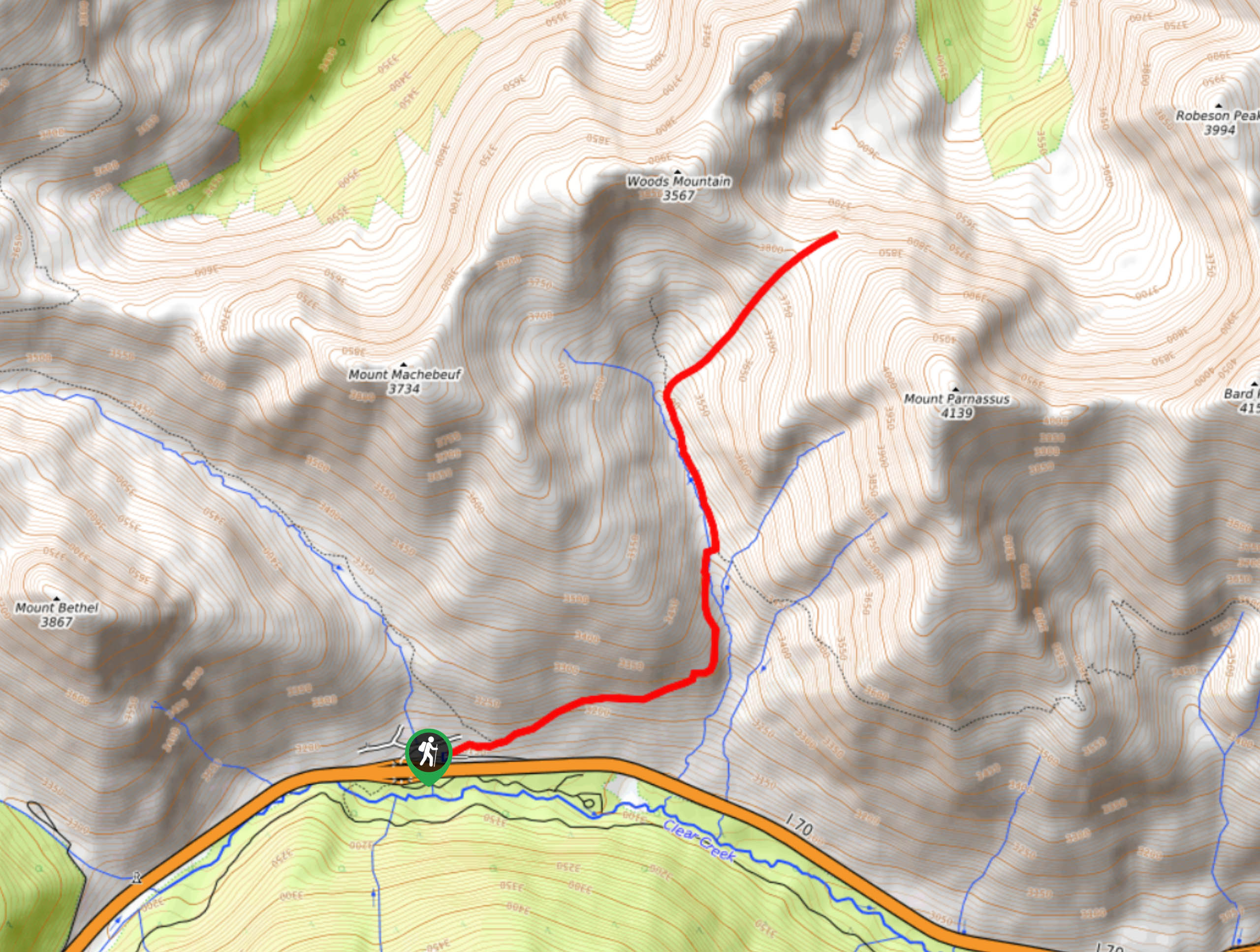 Watrous Gulch Trail Map