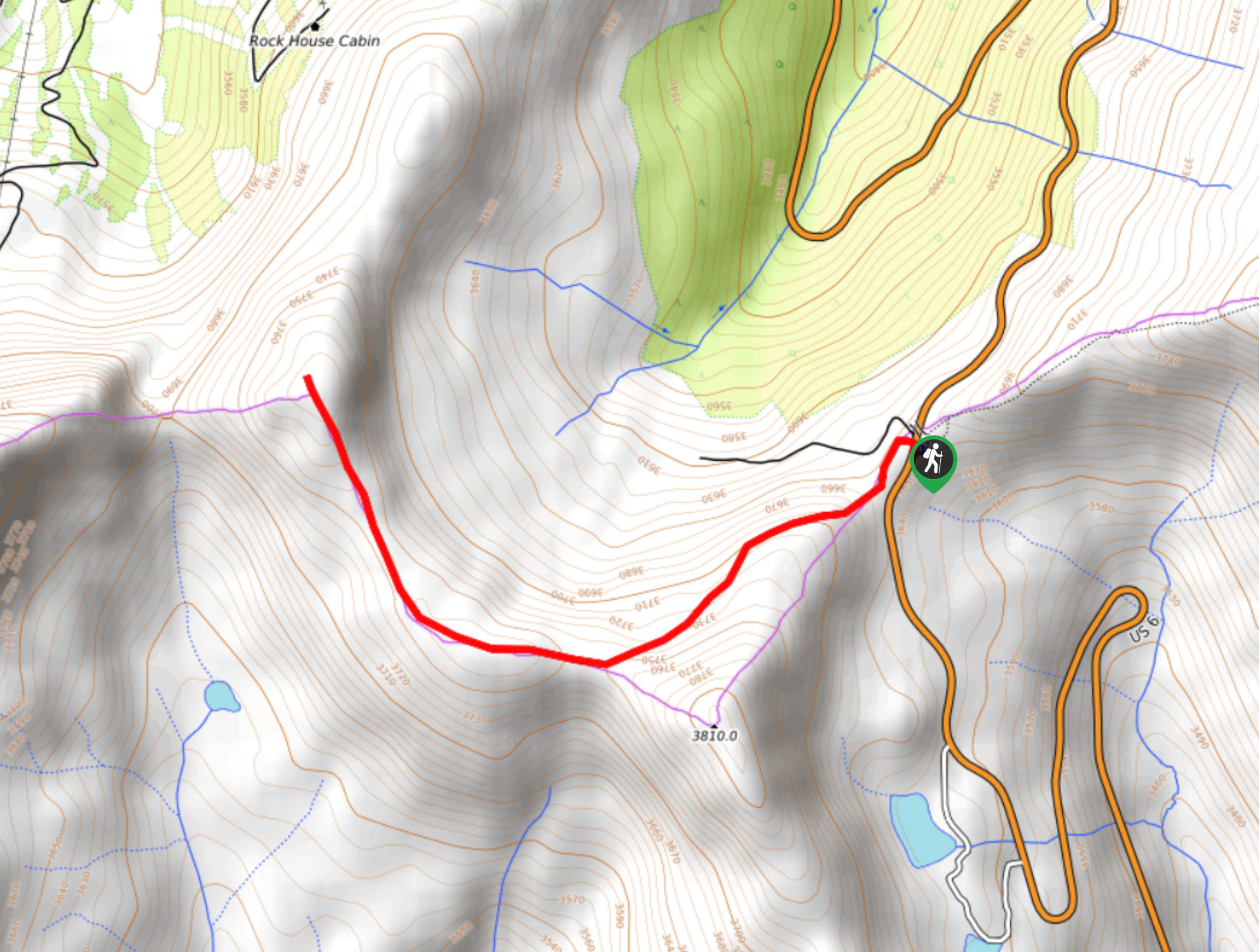West Ridge Trail via Loveland Pass Map