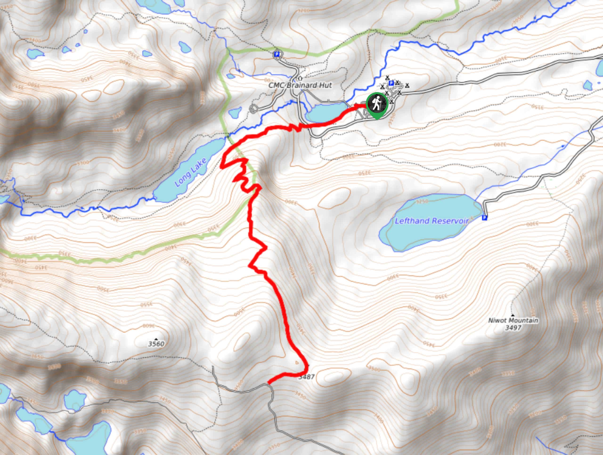 Niwot Ridge Trail Map