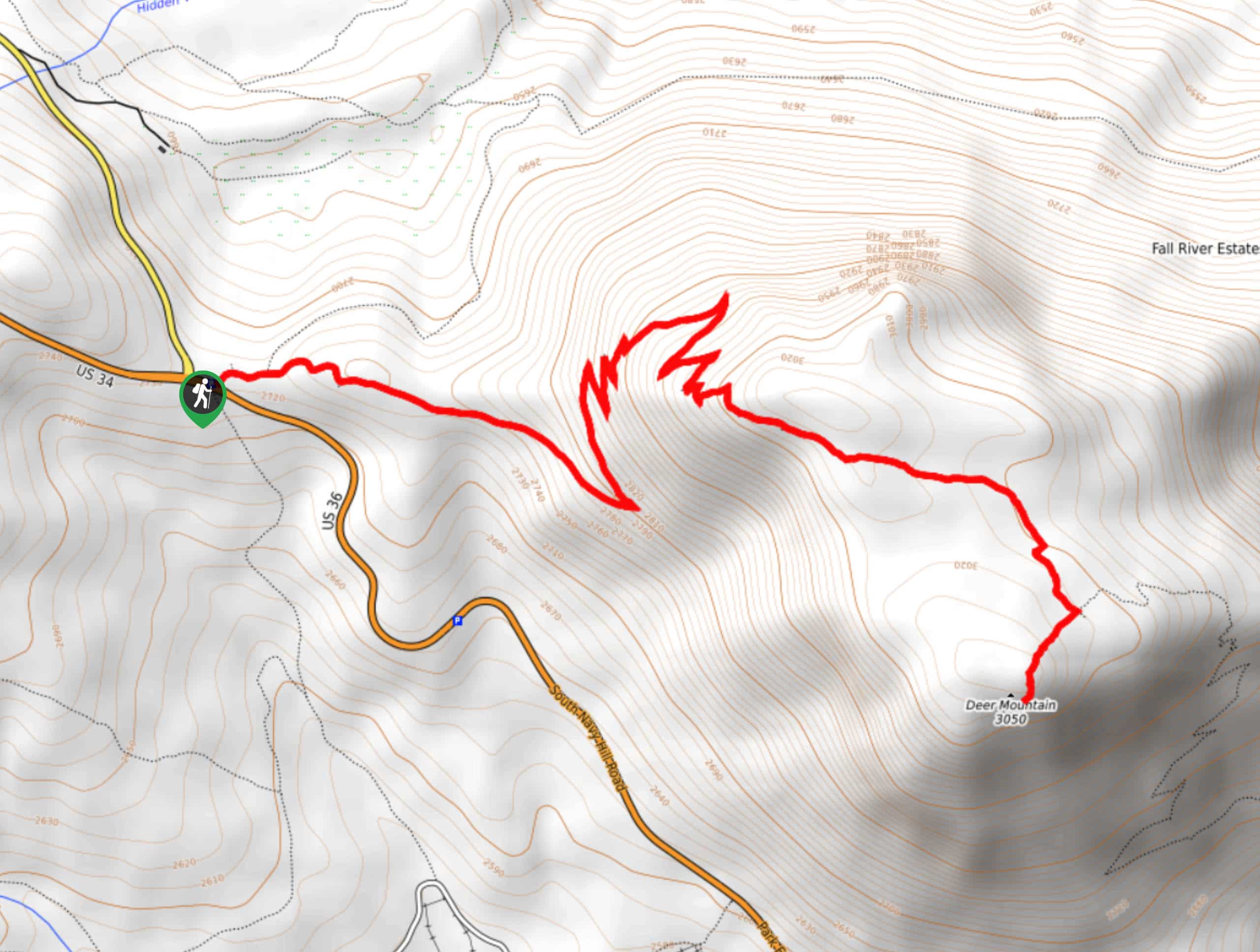 Deer Mountain Trail Map
