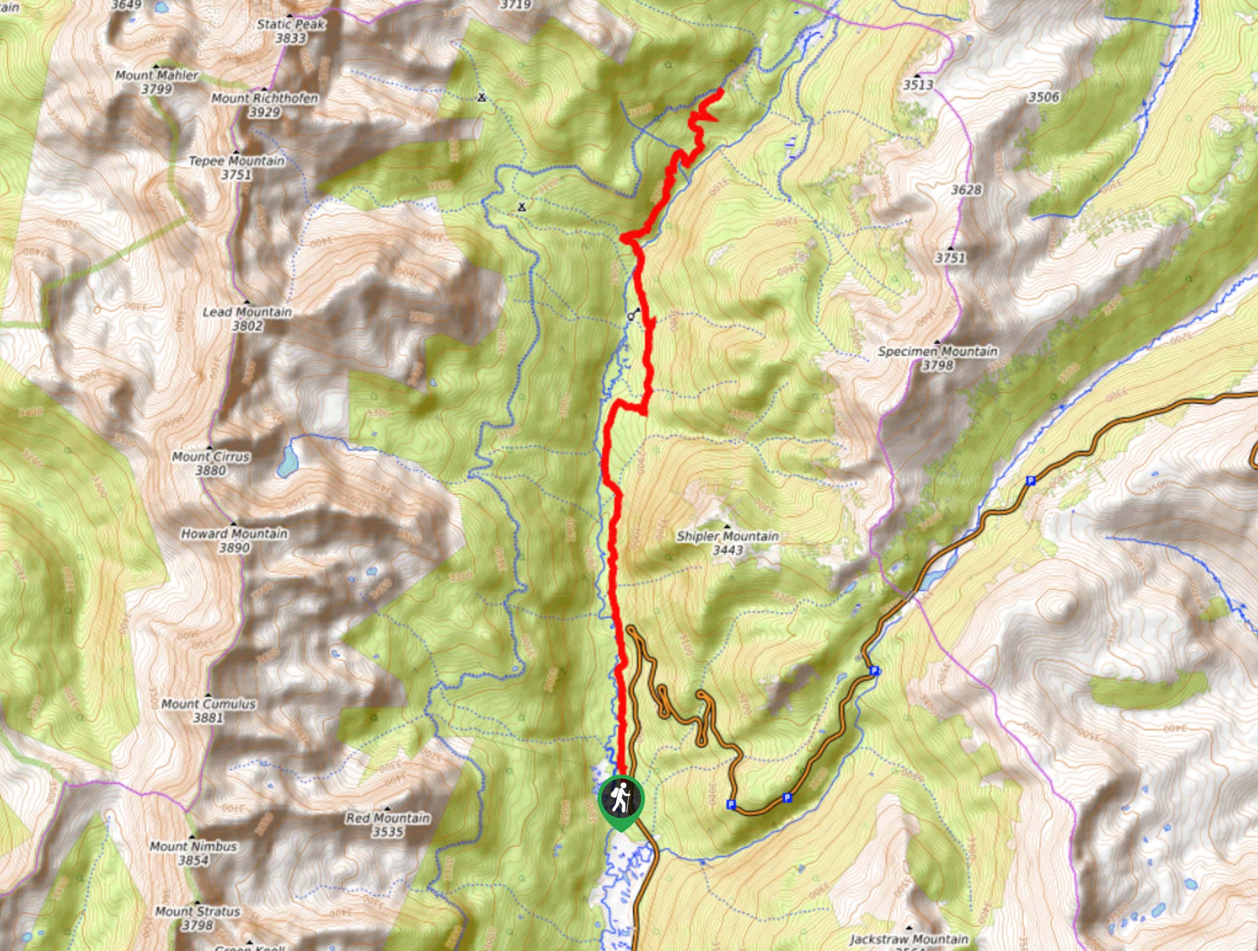 US CO RMNP Little Yellowstone Trail Map Image 2560x1935 1 