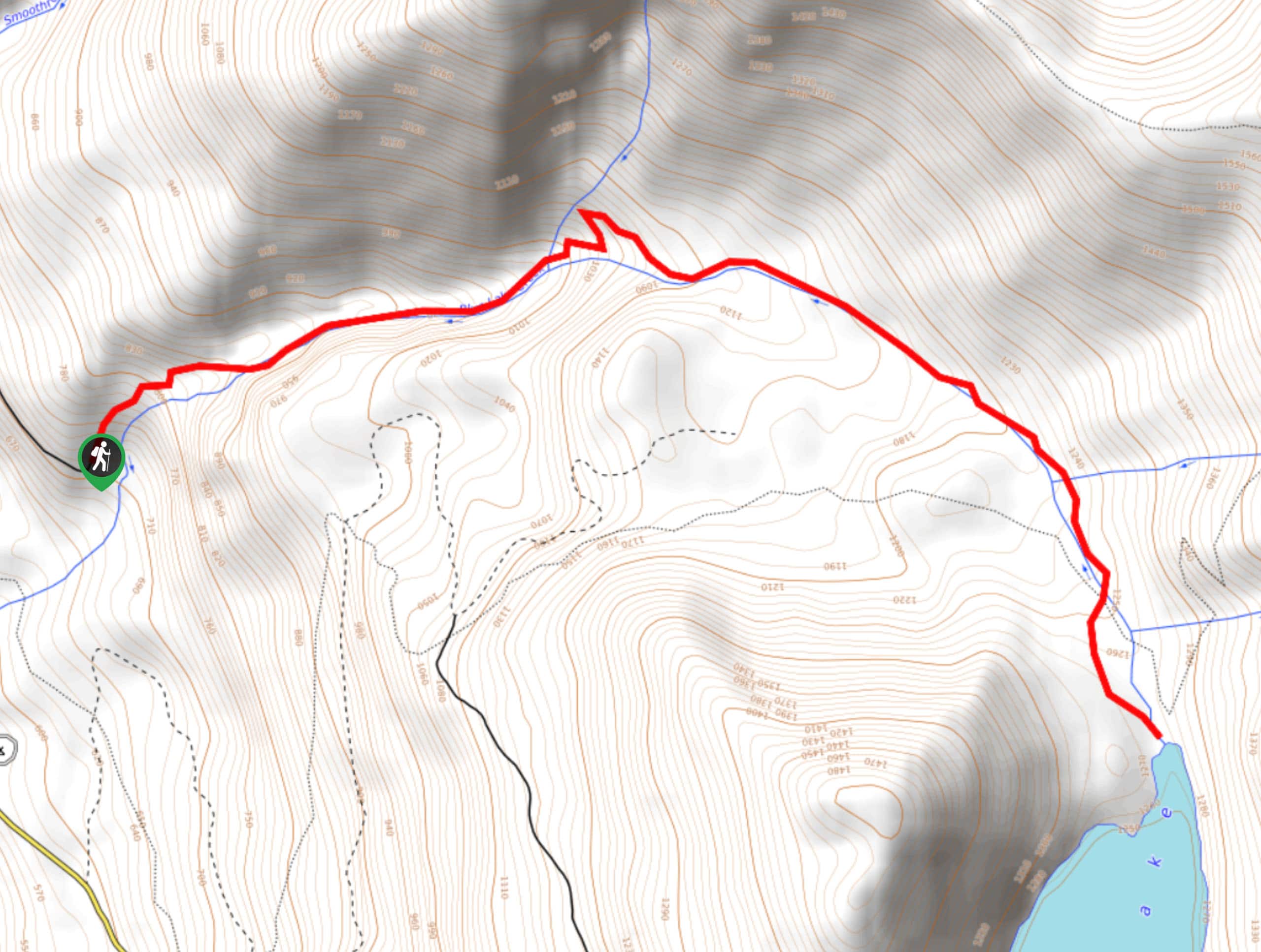 Blue Lake Trail Map