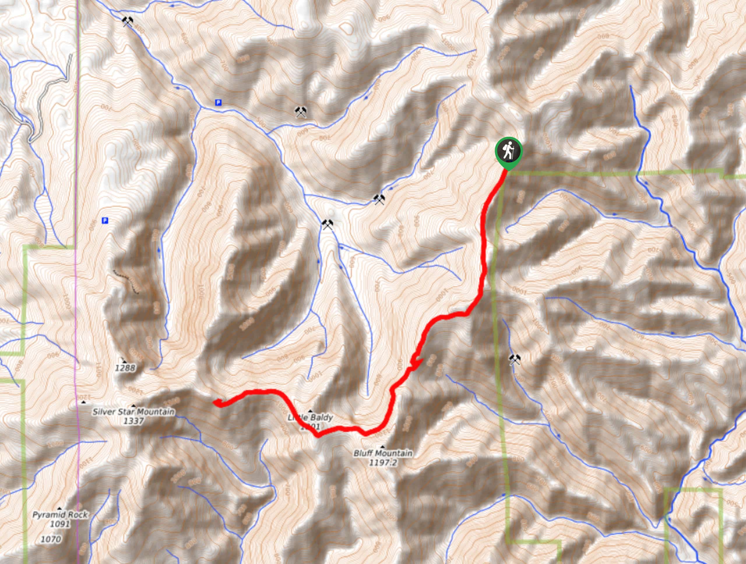 Bluff Mountain Trail Map