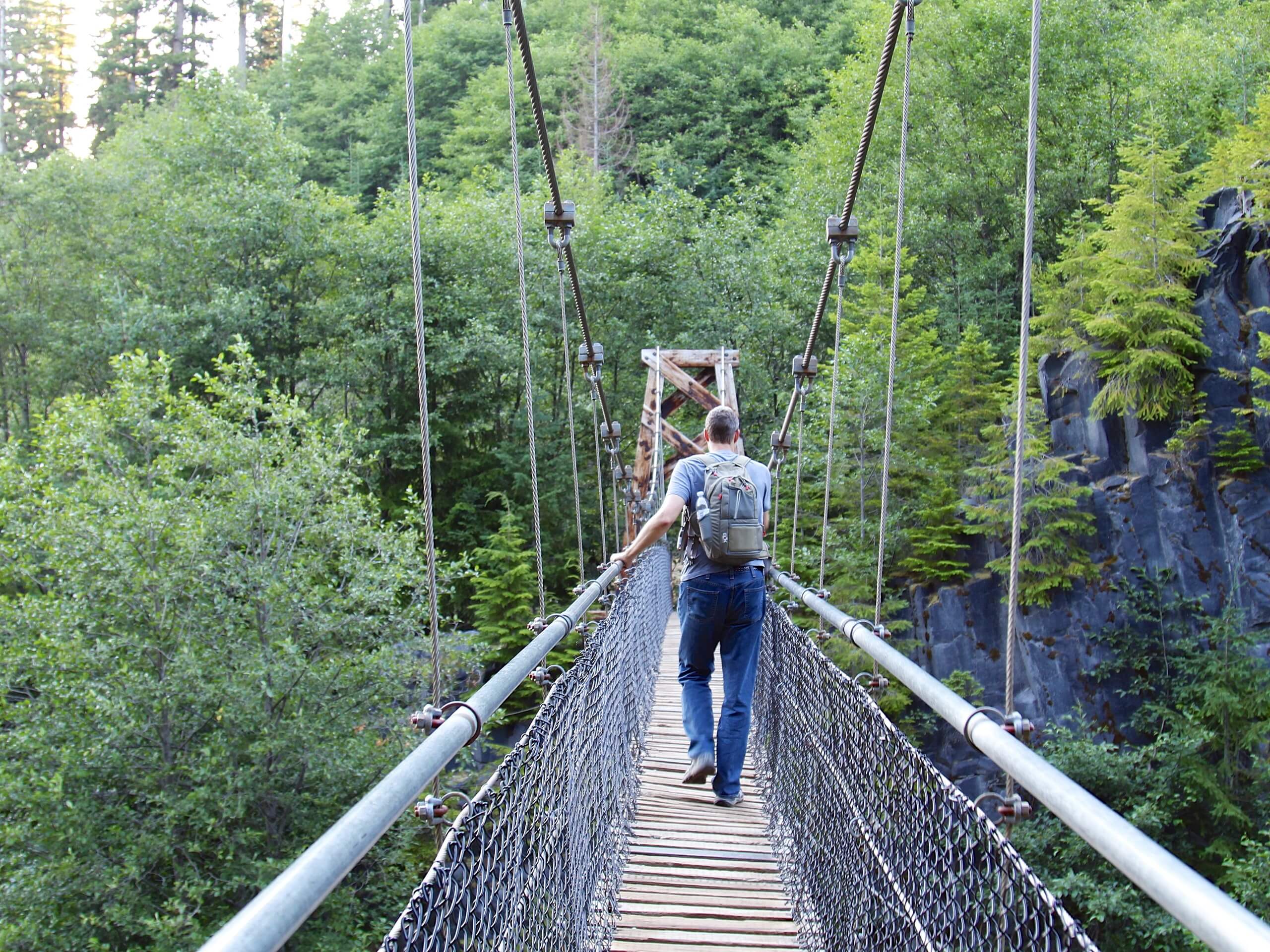 Lava Canyon Suspension Bridge Hike