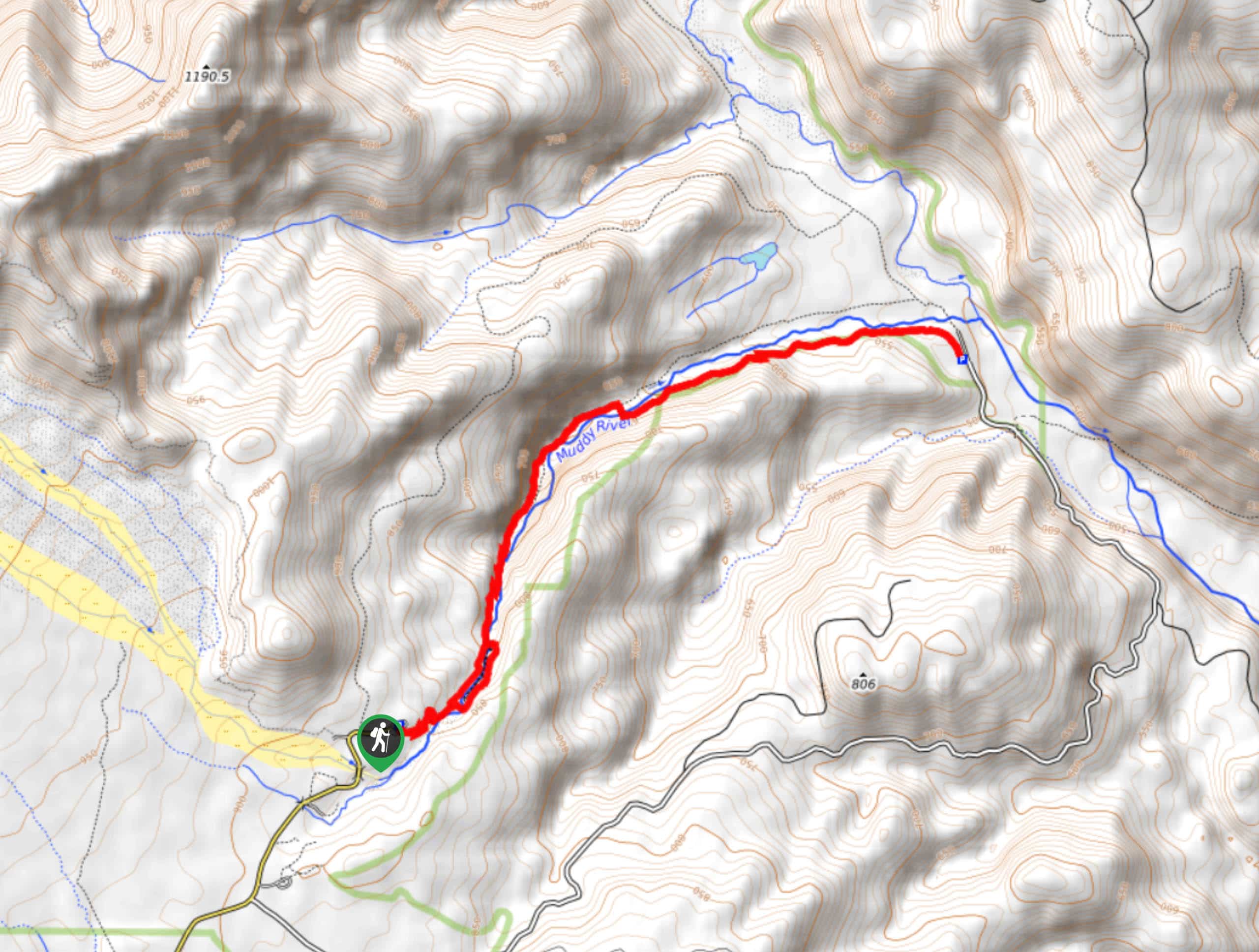 Lava Canyon Trail Map