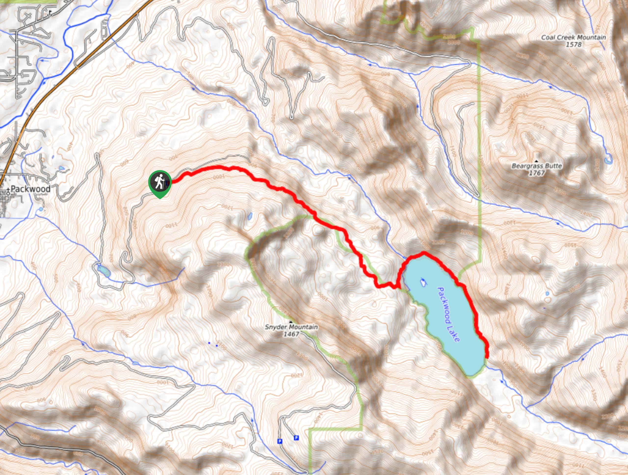 Packwood Lake Trail Map