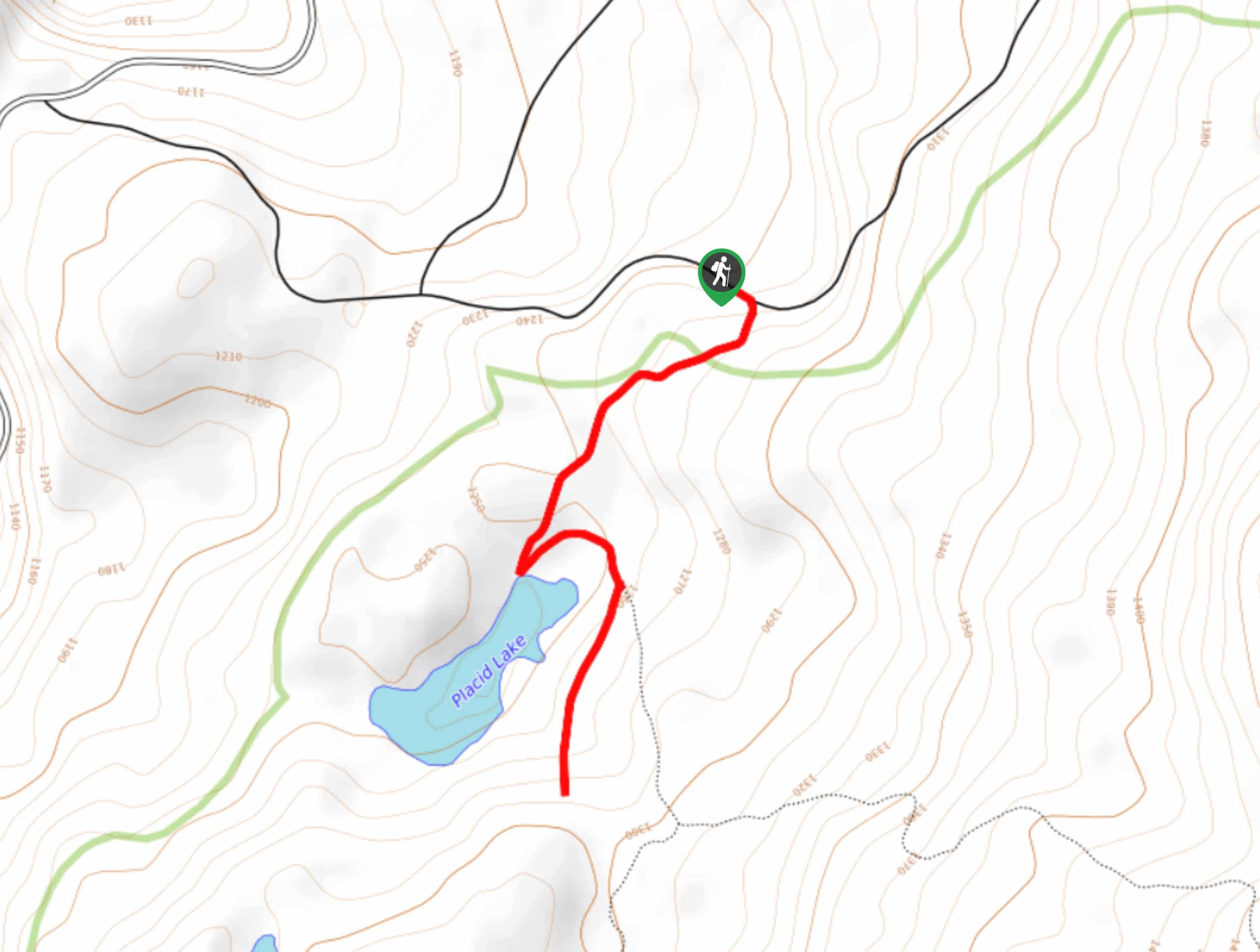 Placid Lake Trail Map