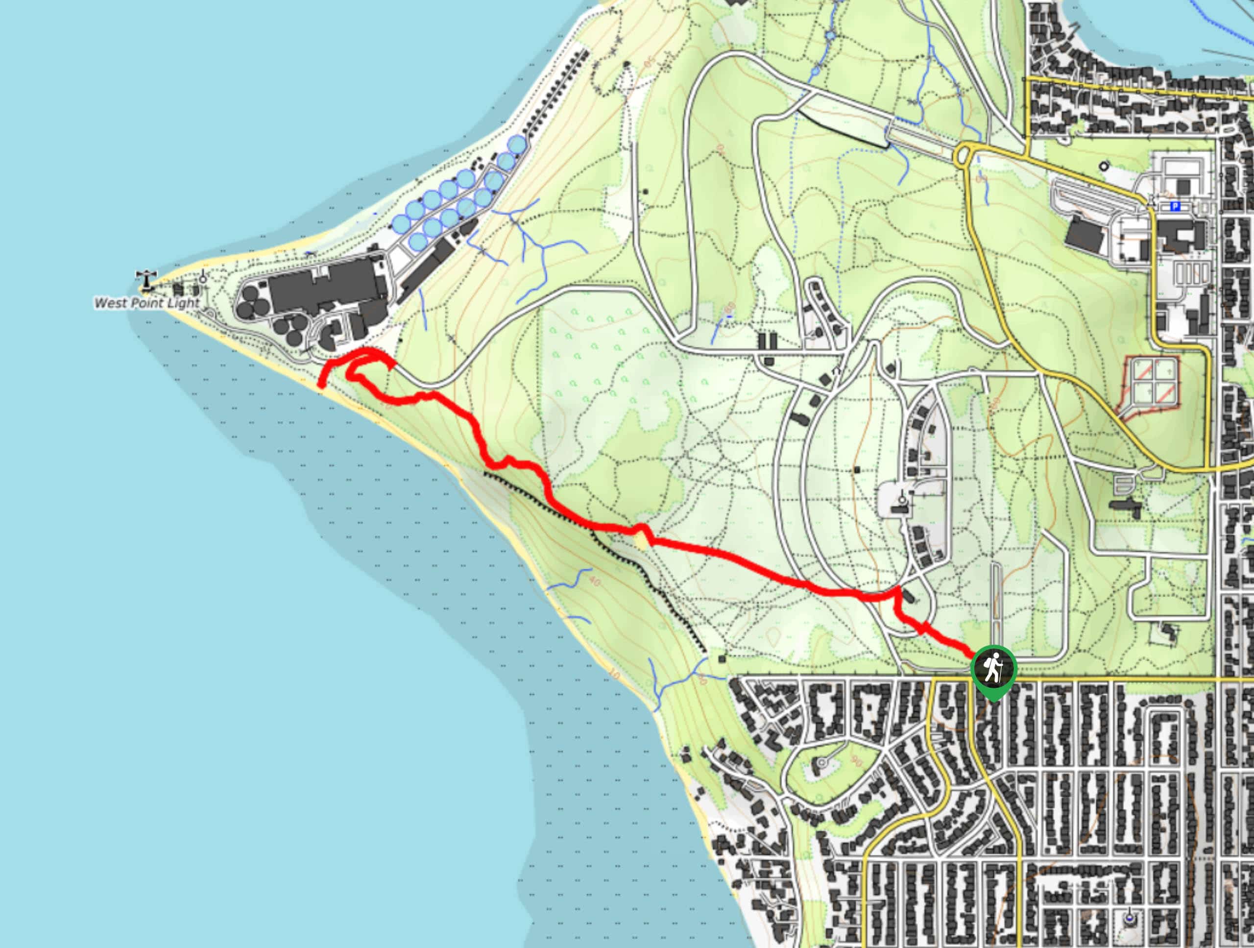 Birds Nest and Lookout Beach Hike Map