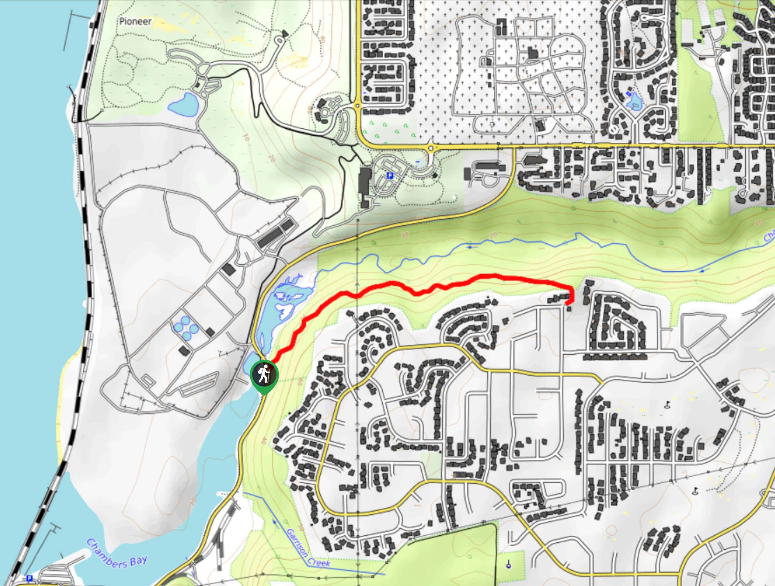 Chambers Creek Trail Map