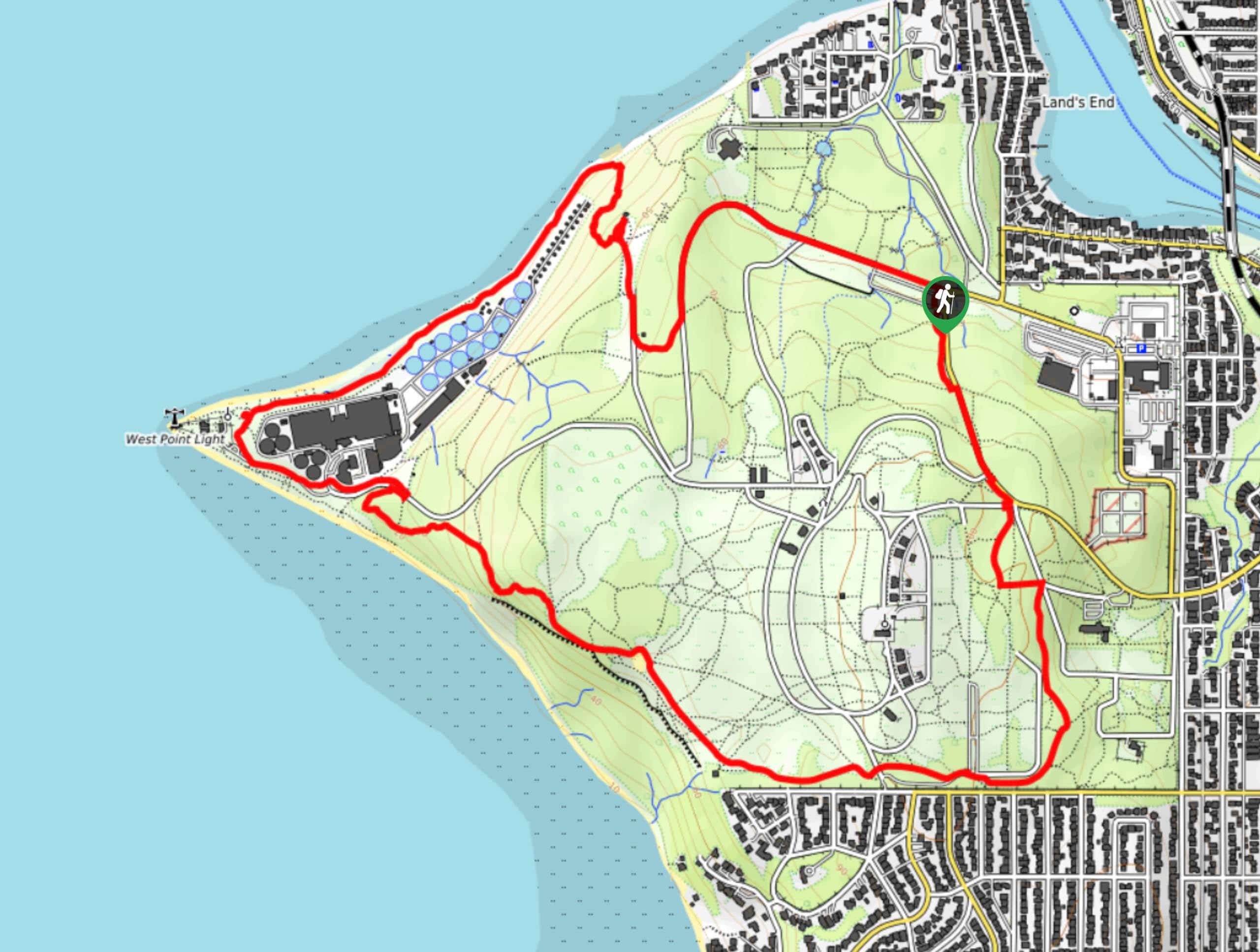 Discovery Park Extended Loop Trail Map