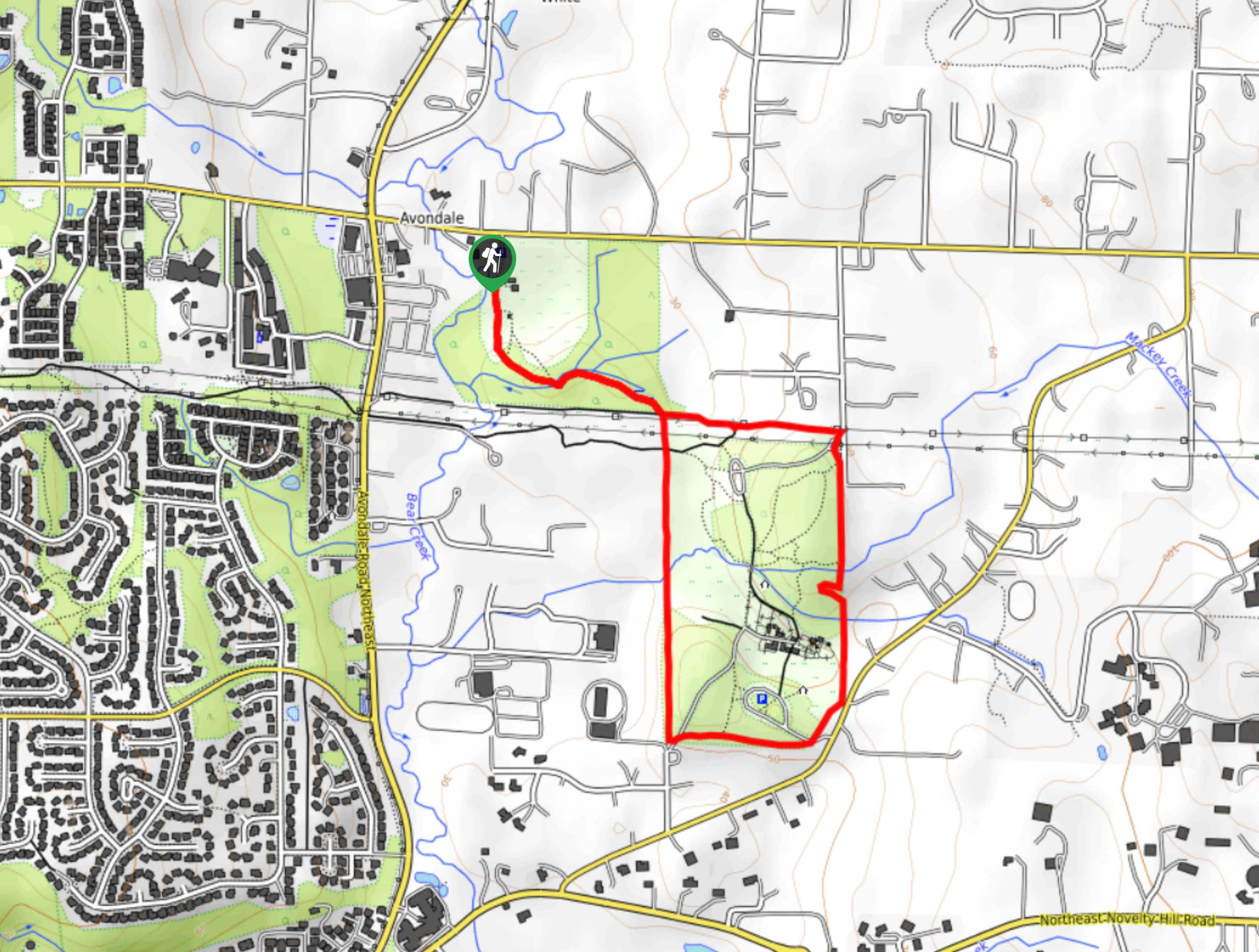 Farrel-McWhirter Park and Juel Park Trail Map