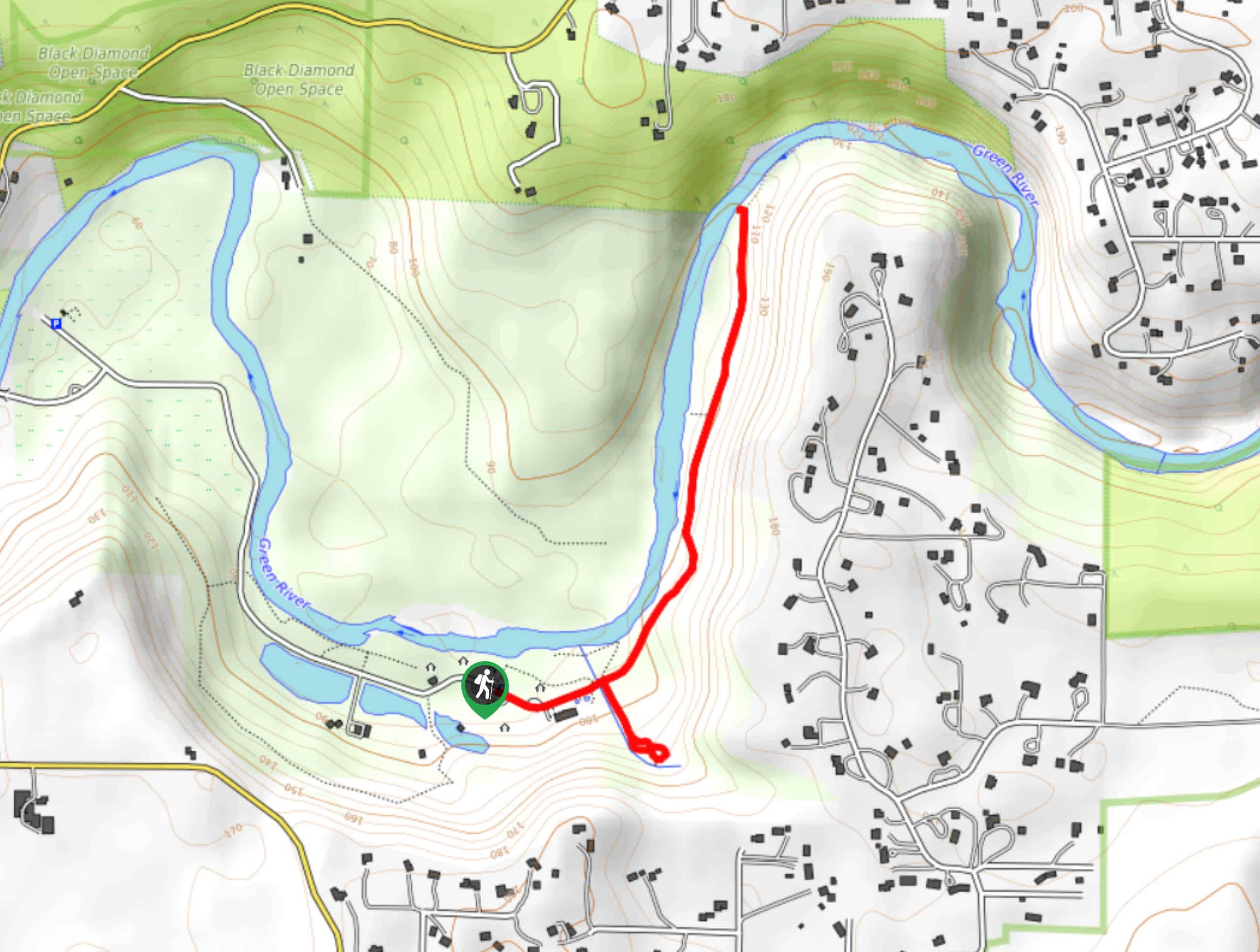 Flaming Geyser River Trail Map