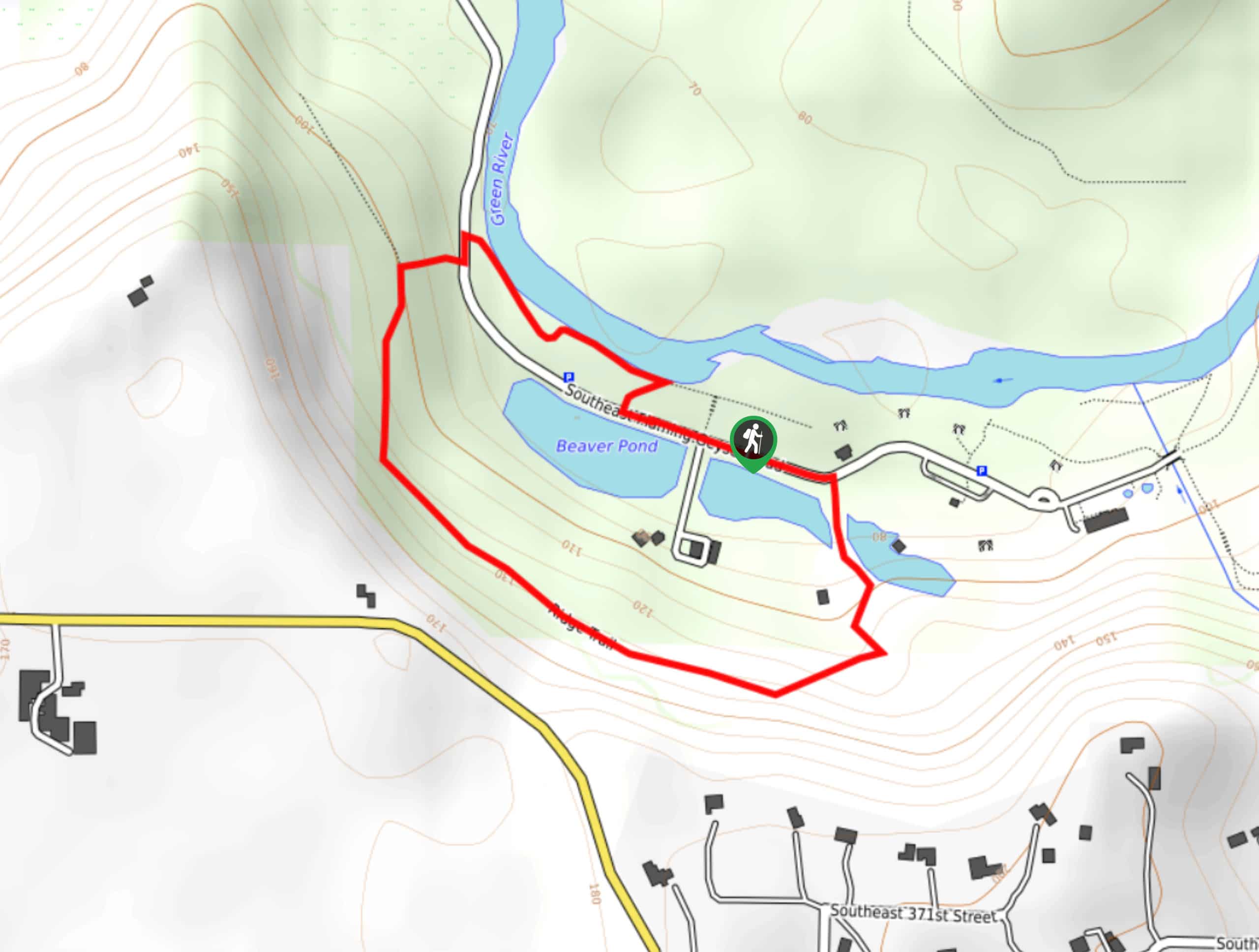 Flaming Geyser State Park Loop Map