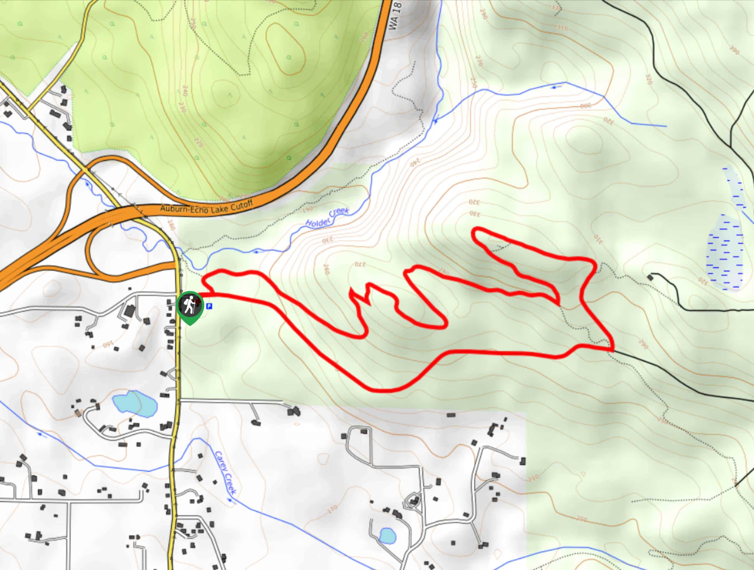 Holder Ridge Trail Map