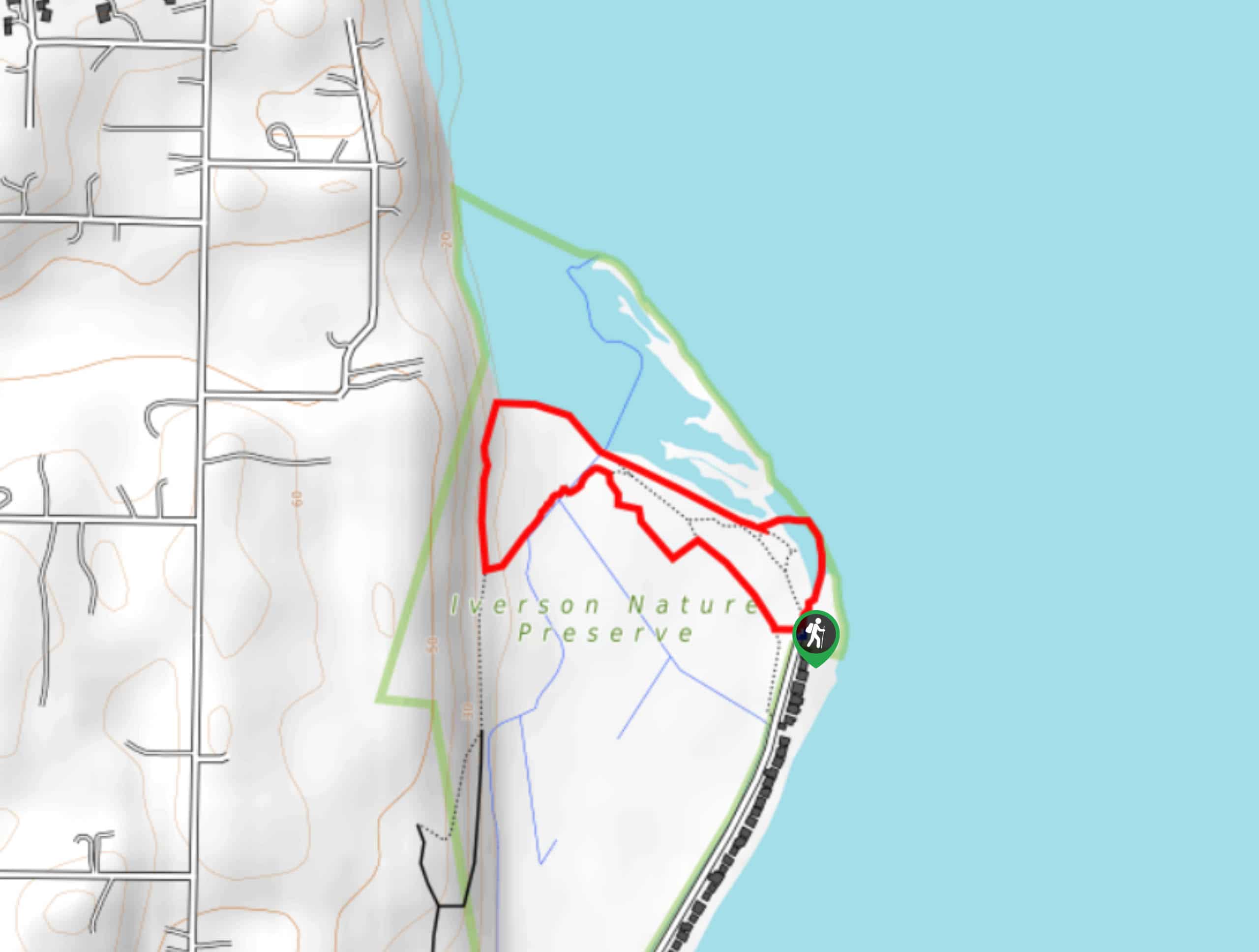 Iverson Spit Preserve Loop Map