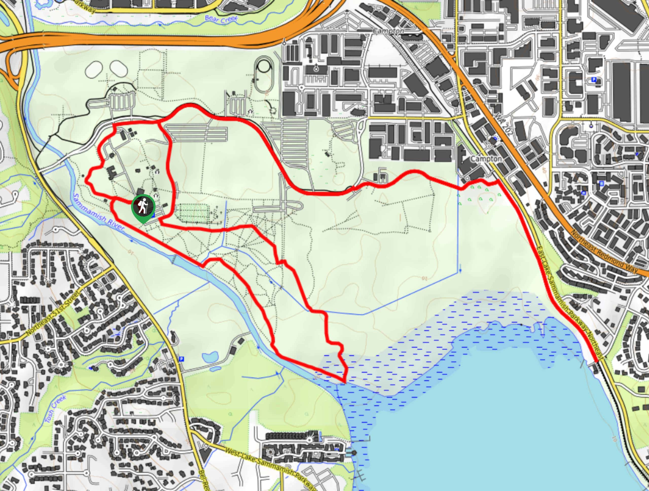 Marymoor Park Trail Map