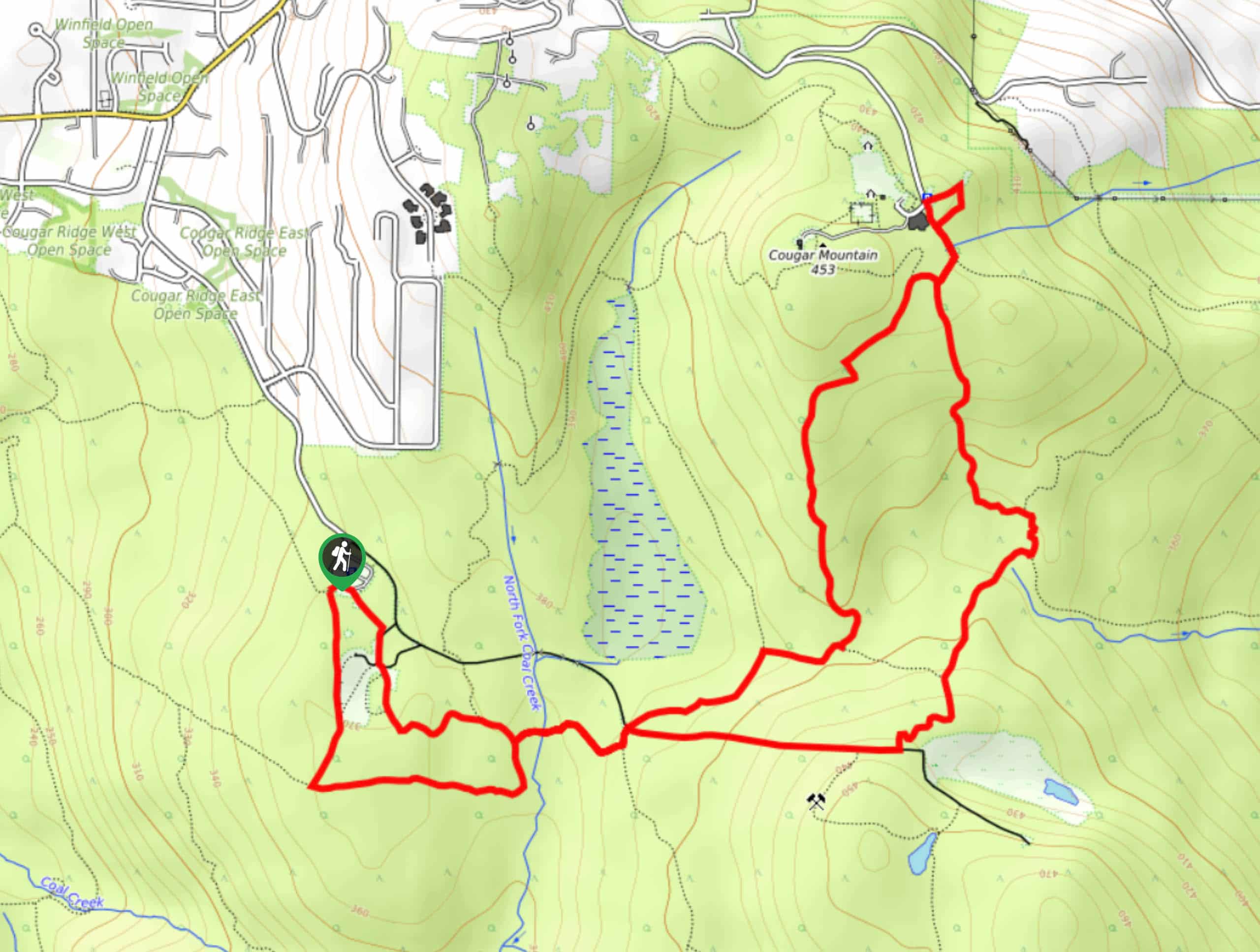 Sky Country to Harvey Manning Loop Map
