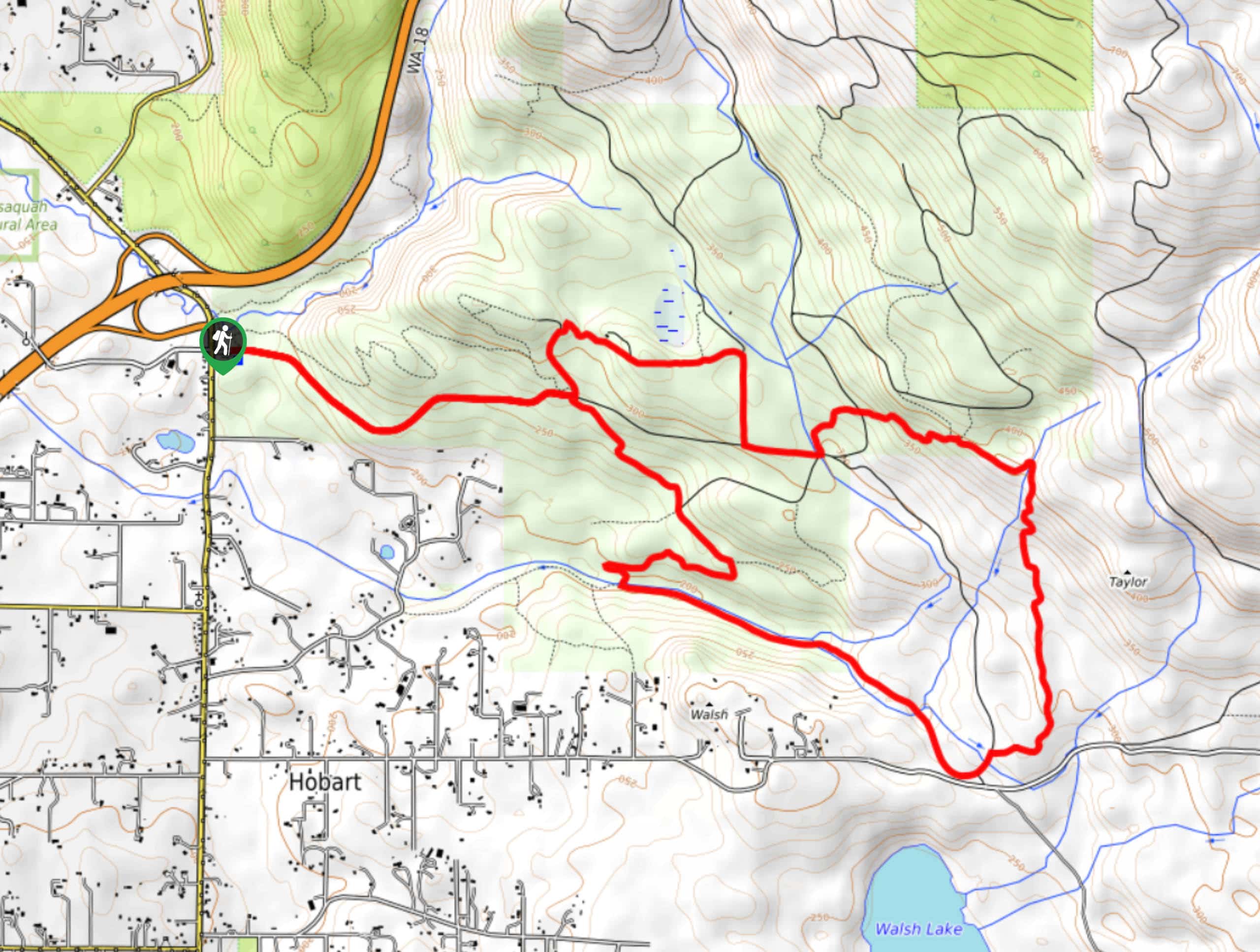 Taylor Mountain Loop Map