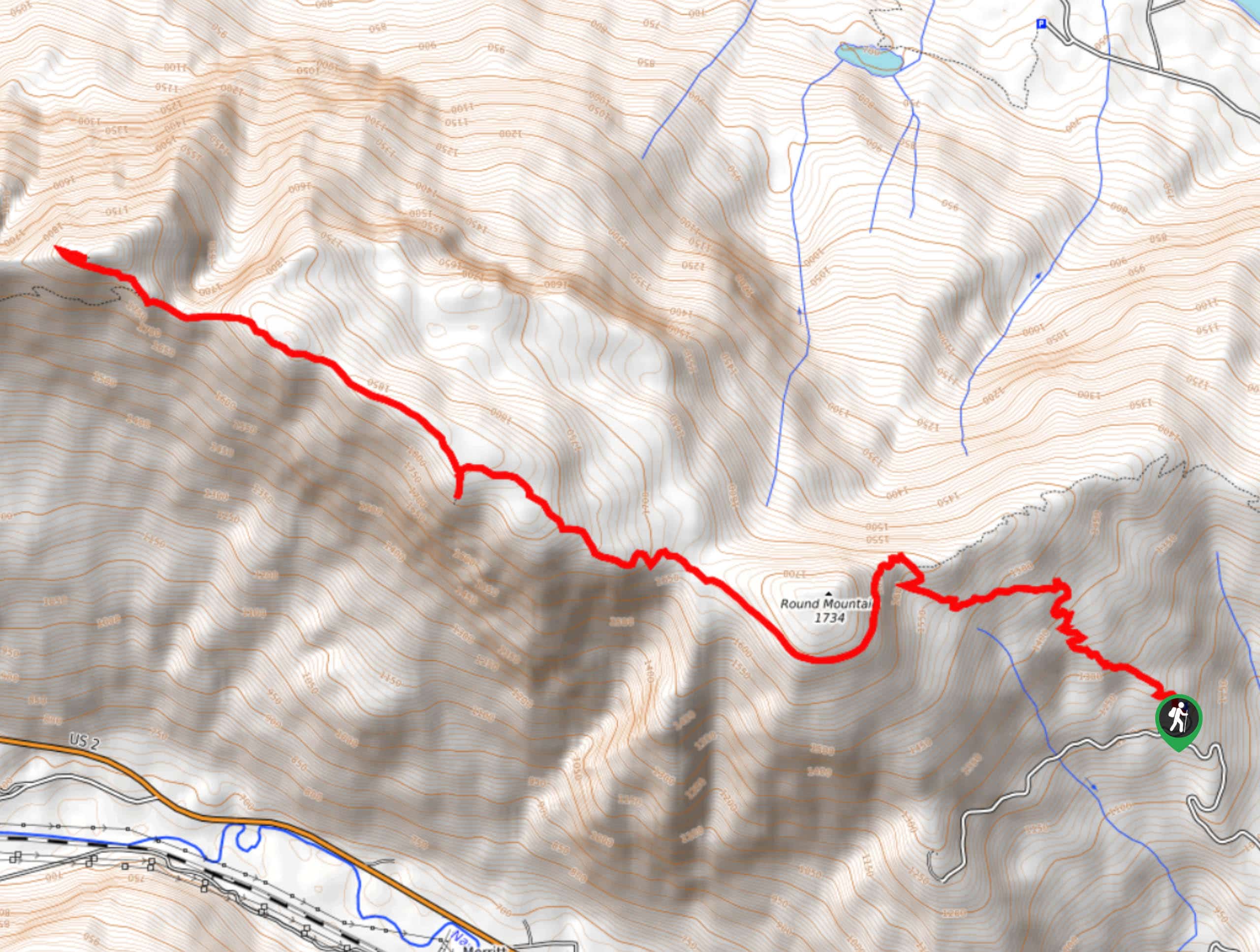 Alpine Lookout Hike Map